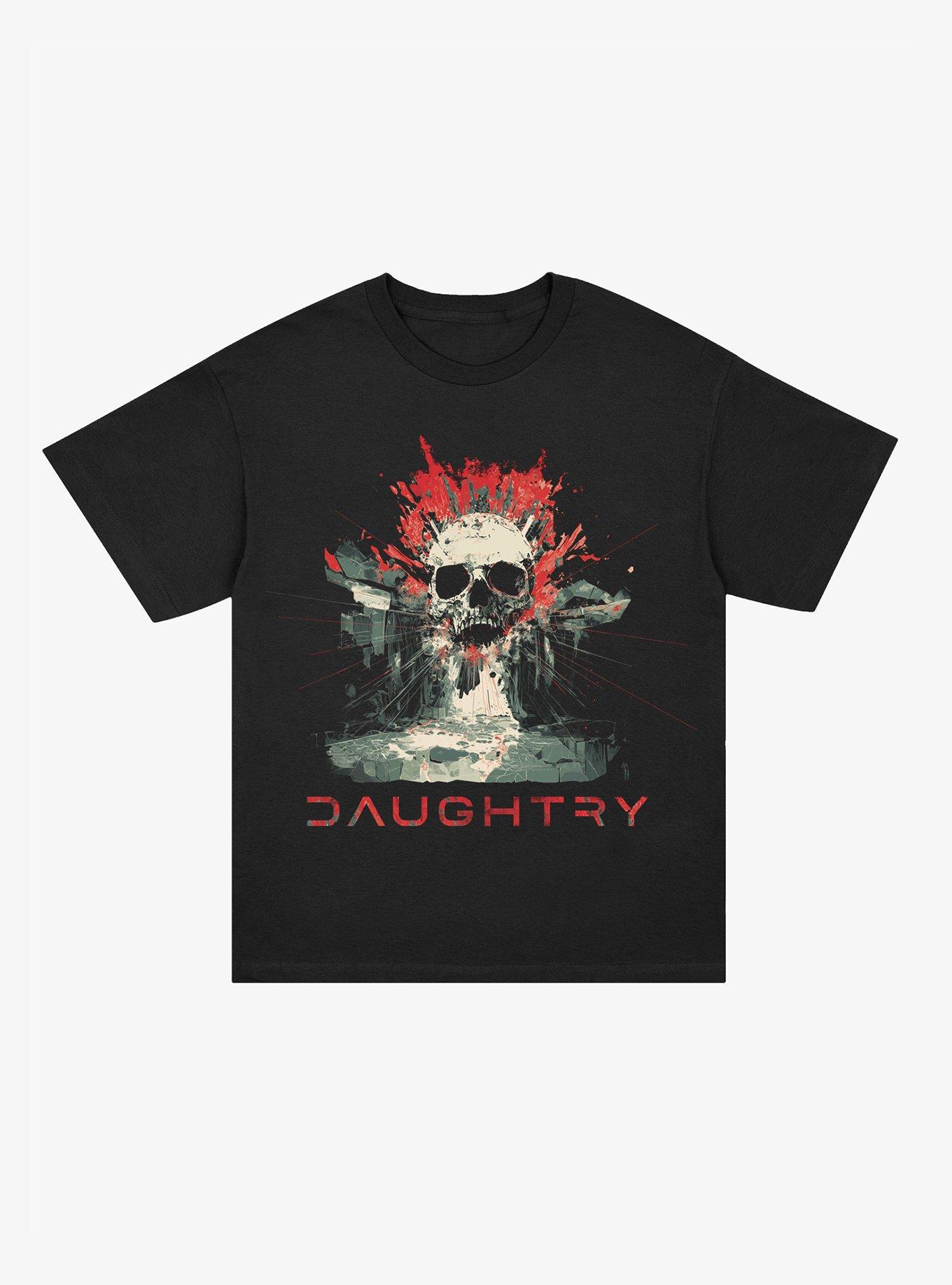 Daughtry Shattered Skull T-Shirt, , hi-res
