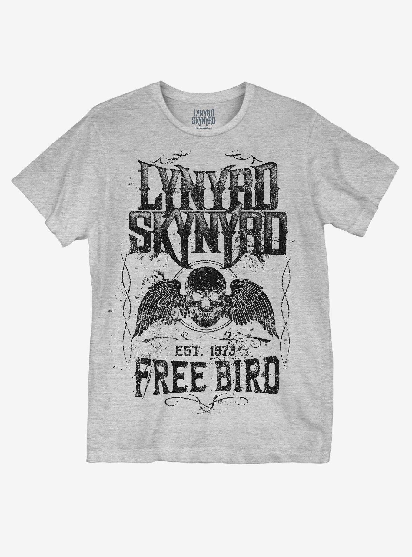 Lynyrd Skynyrd Free Bird Winged Skull T-Shirt, , hi-res