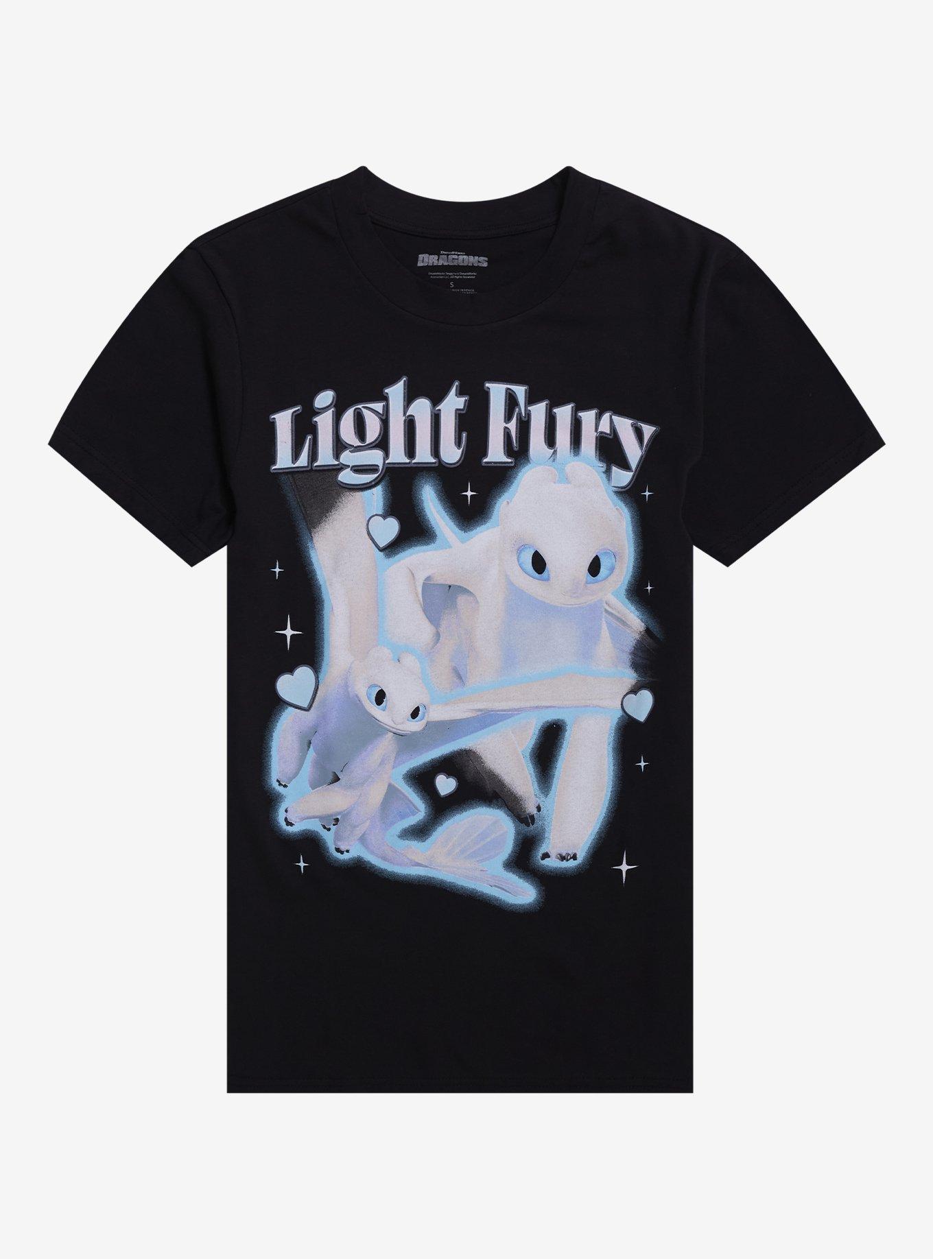 How To Train Your Dragon Light Fury Collage T-Shirt