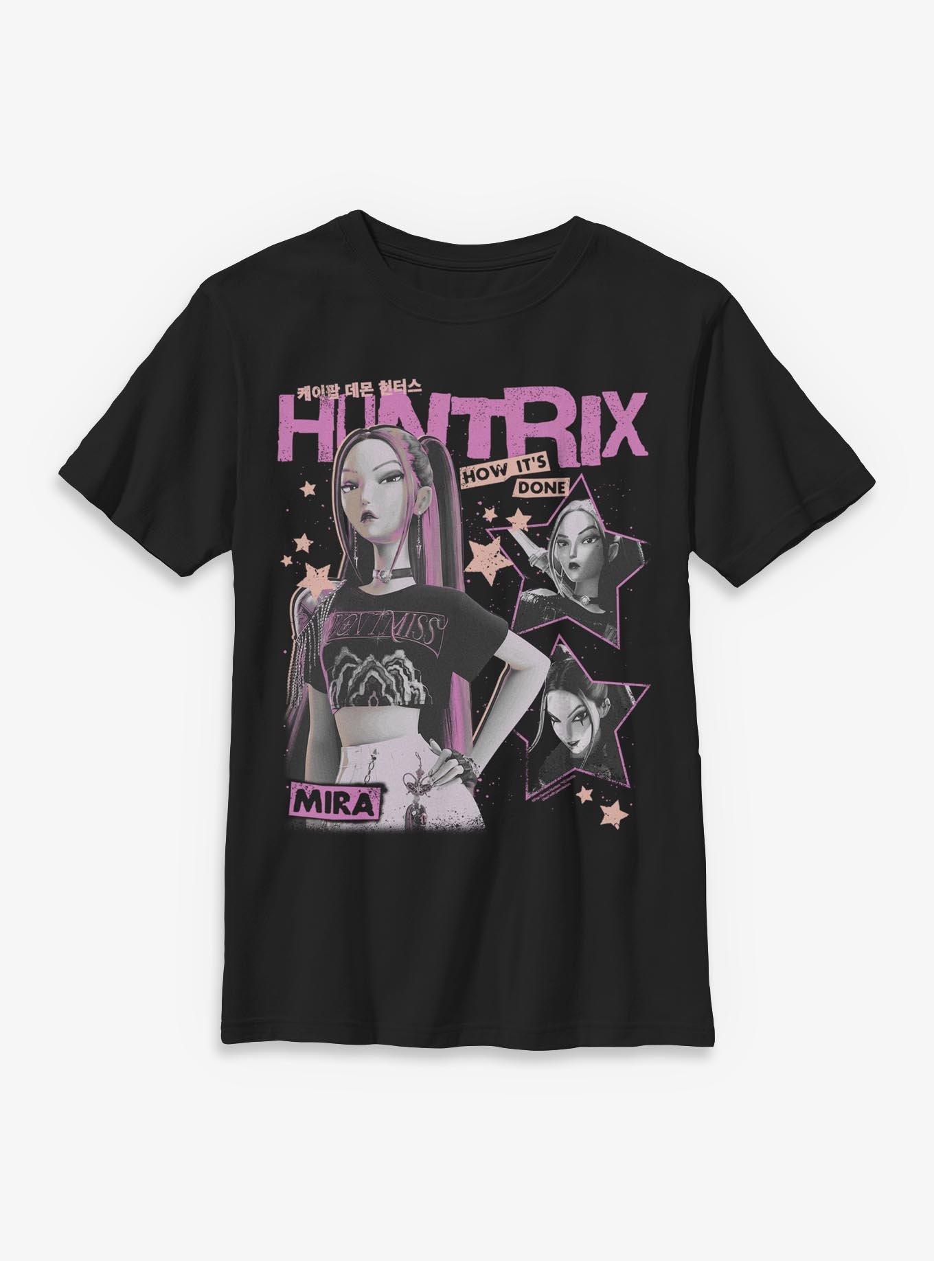 KPop Demon Hunters Huntrix Mira Stars Collage Youth T-Shirt, , hi-res