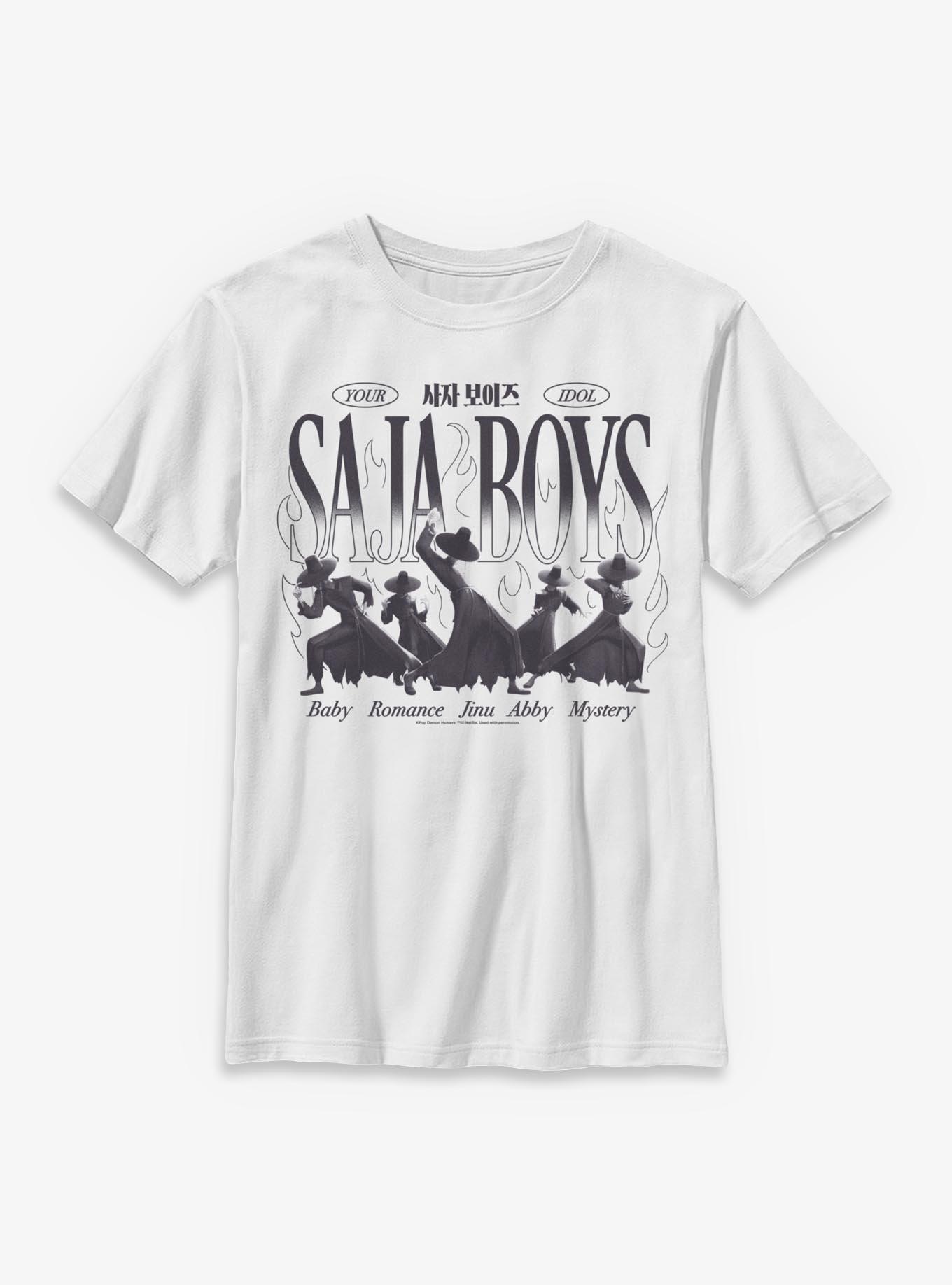 KPop Demon Hunters Your Idol Saja Boys Youth T-Shirt - WHITE