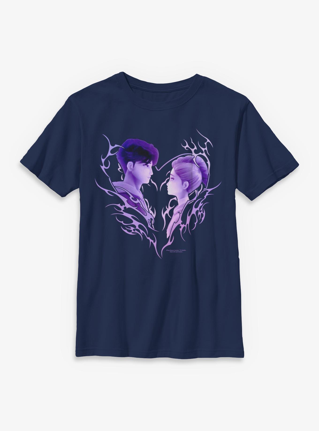 KPop Demon Hunters Jinu & Rumi Cyber Heart Youth T-Shirt, , hi-res