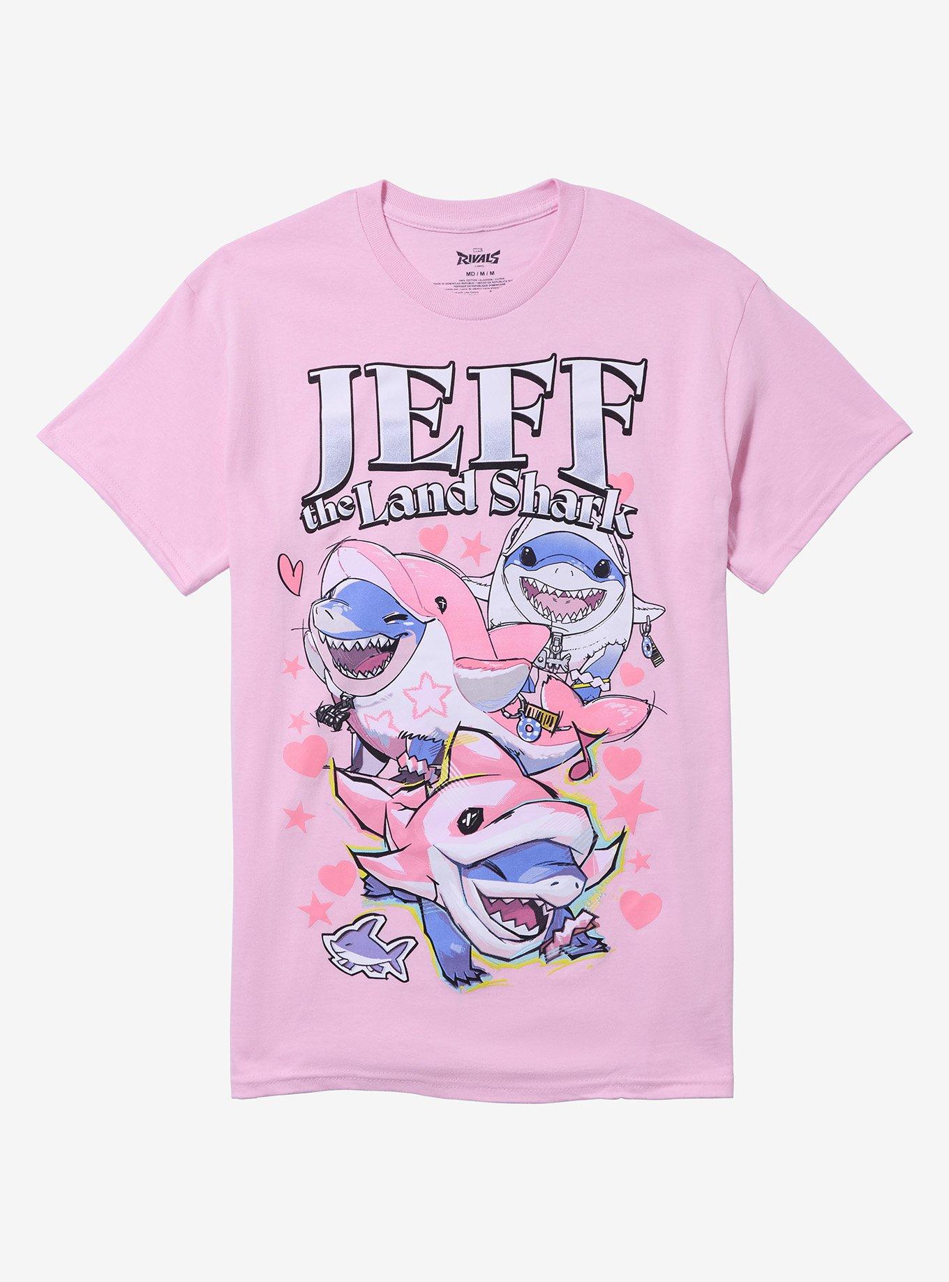 Marvel Rivals Jeff The Land Shark Hearts T-Shirt, , hi-res