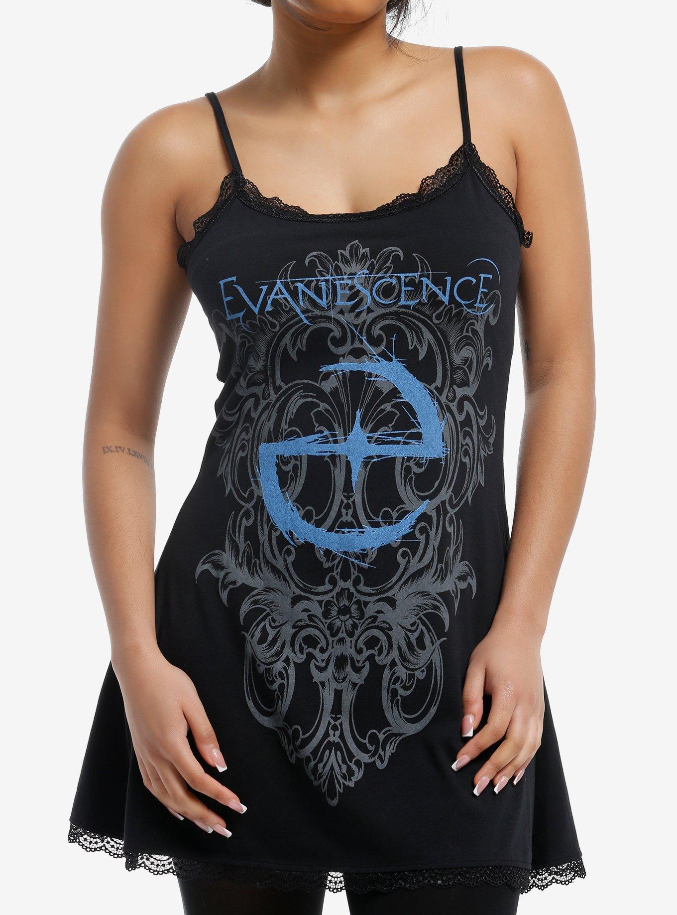 Evanescence Logo Filigree Cami Dress, , hi-res