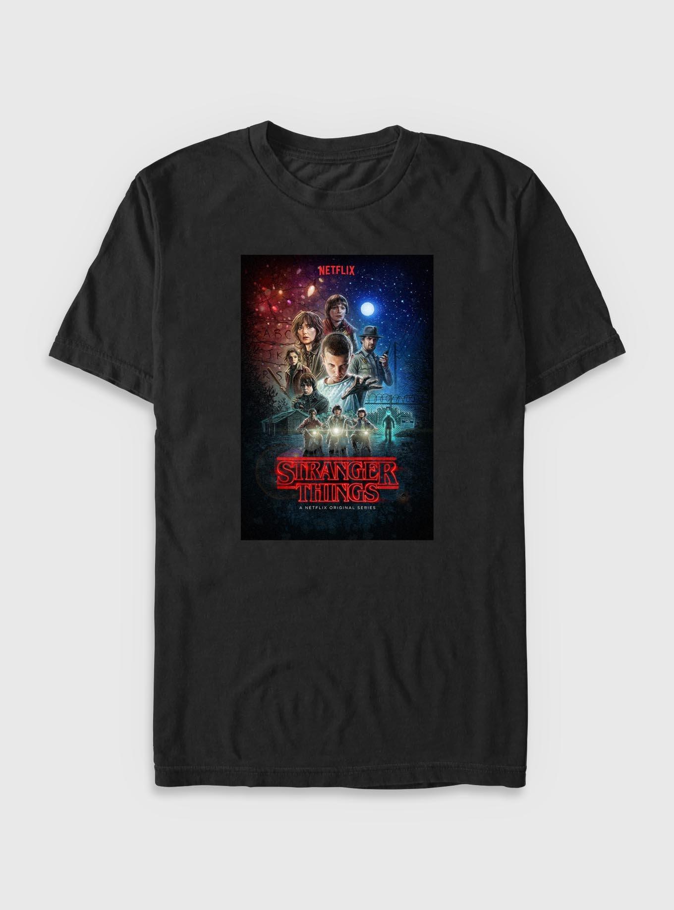 Stranger Things Classic Illustrated Poster Big & Tall T-Shirt, , hi-res