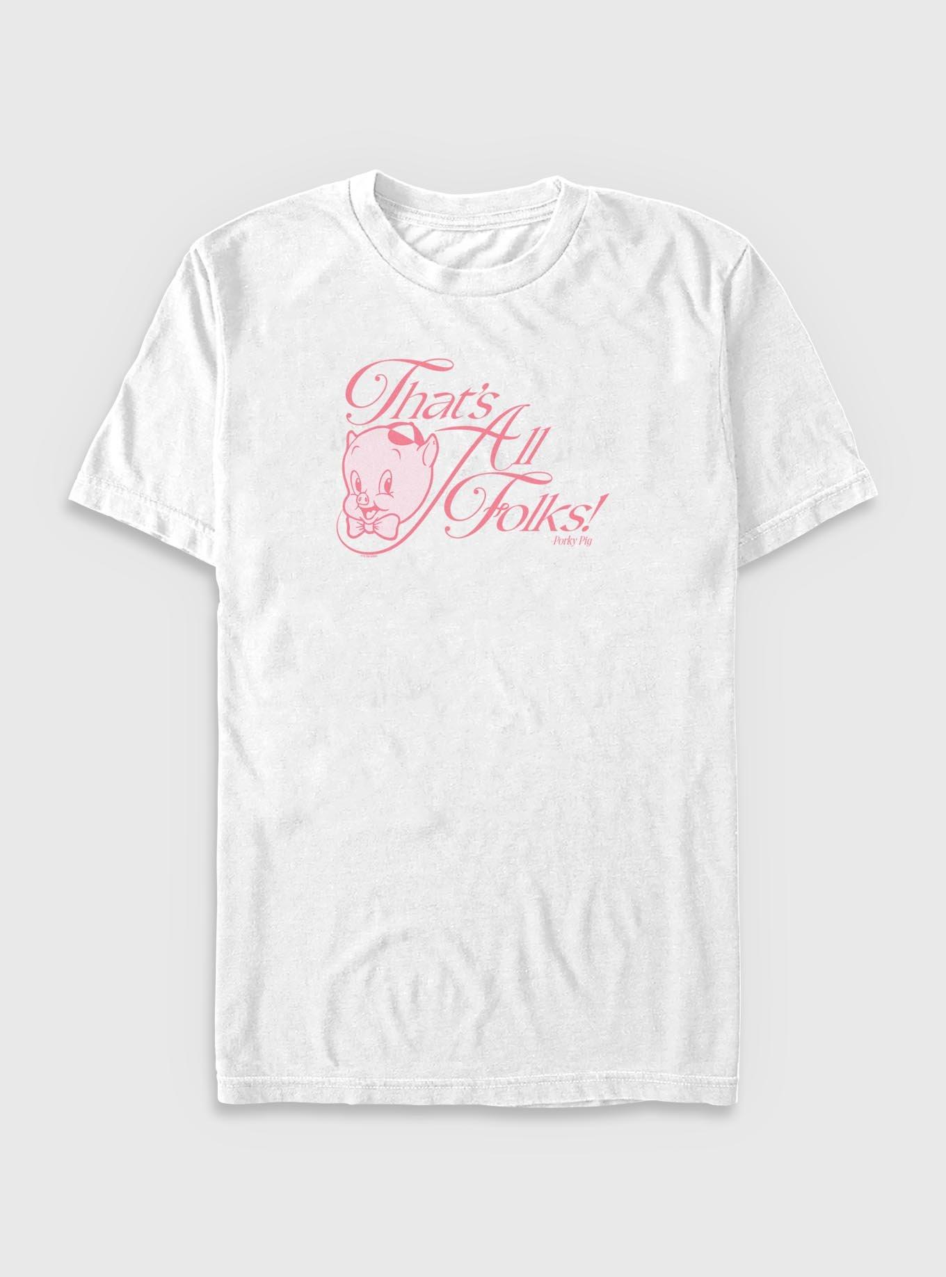 Looney Tunes That's All Folks Pig Big & Tall T-Shirt, , hi-res
