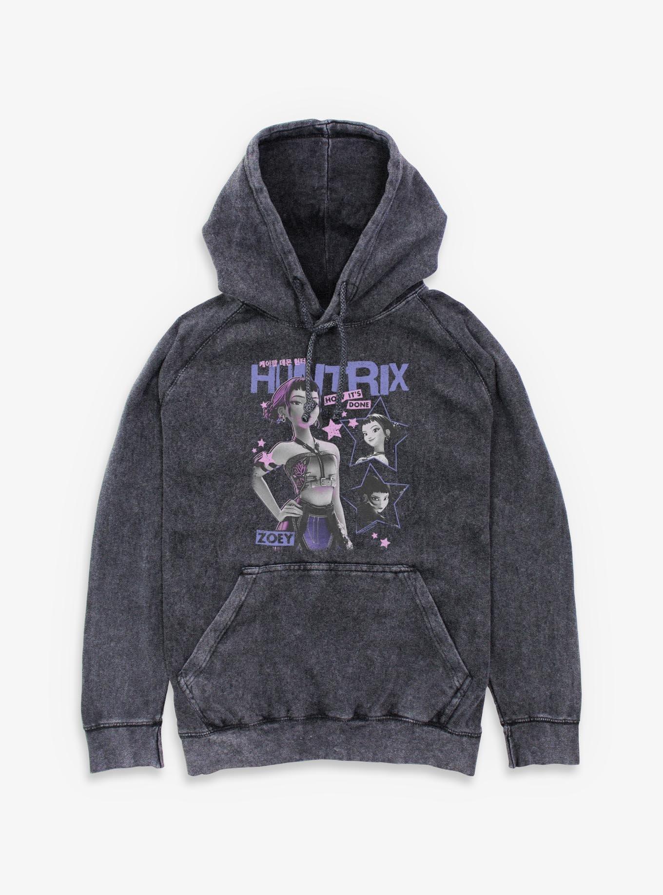 KPop Demon Hunters Zoey How Its Done Mineral Wash Hoodie, , hi-res