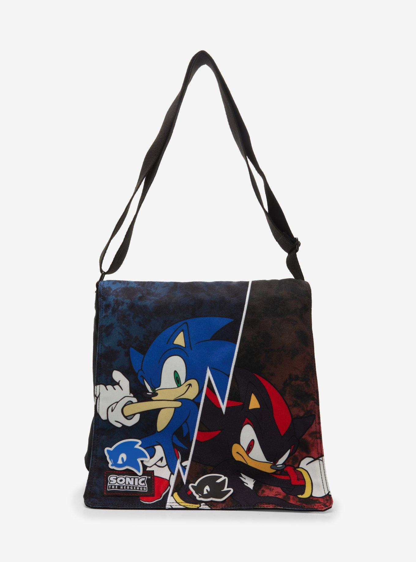 Sonic The Hedgehog Shadow & Sonic Split Messenger Bag, , hi-res