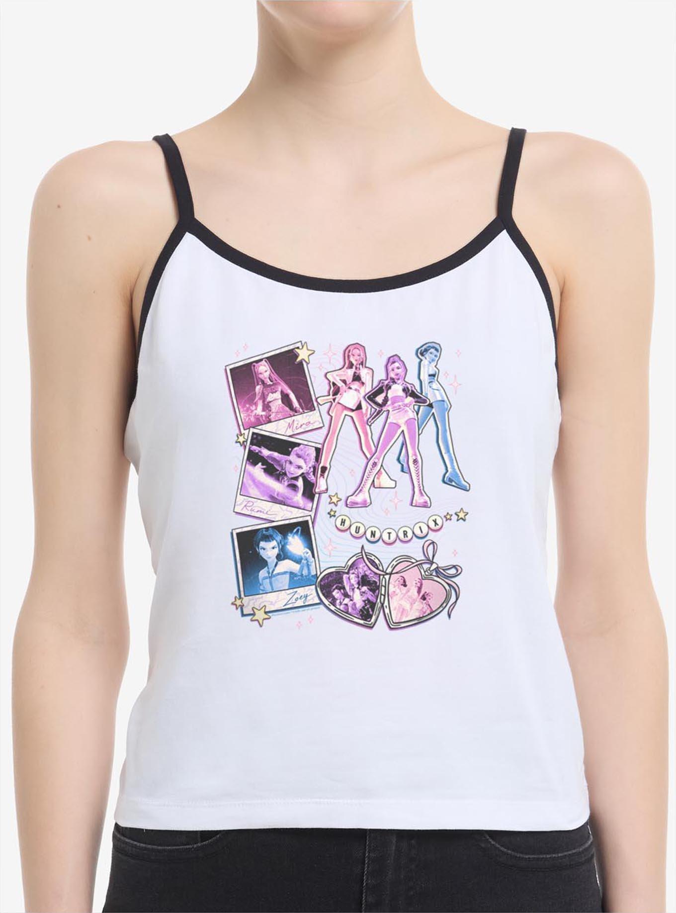 KPop Demon Hunters Huntrix Collage Girls Cami, WHITE, hi-res