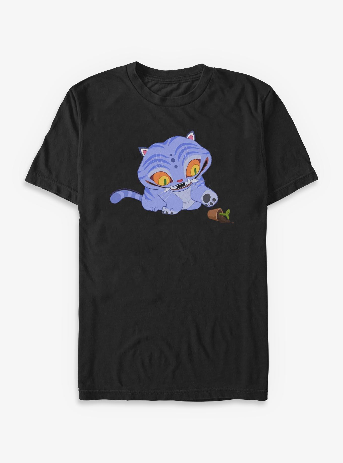 KPop Demon Hunters Chibi Derpy Plant T-Shirt, BLACK, hi-res
