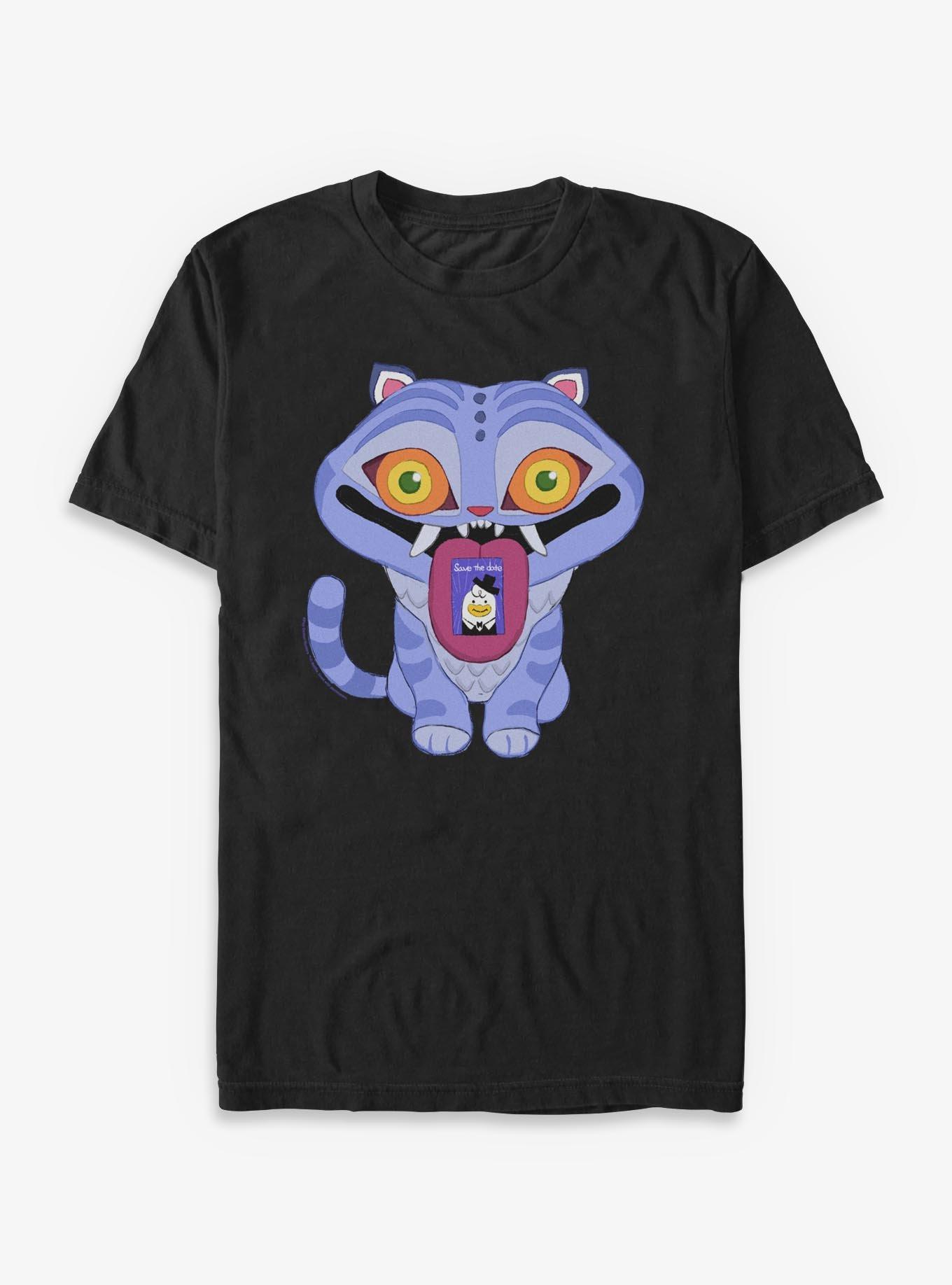 KPop Demon Hunters Chibi Derpy Tiger Save The Date T-Shirt