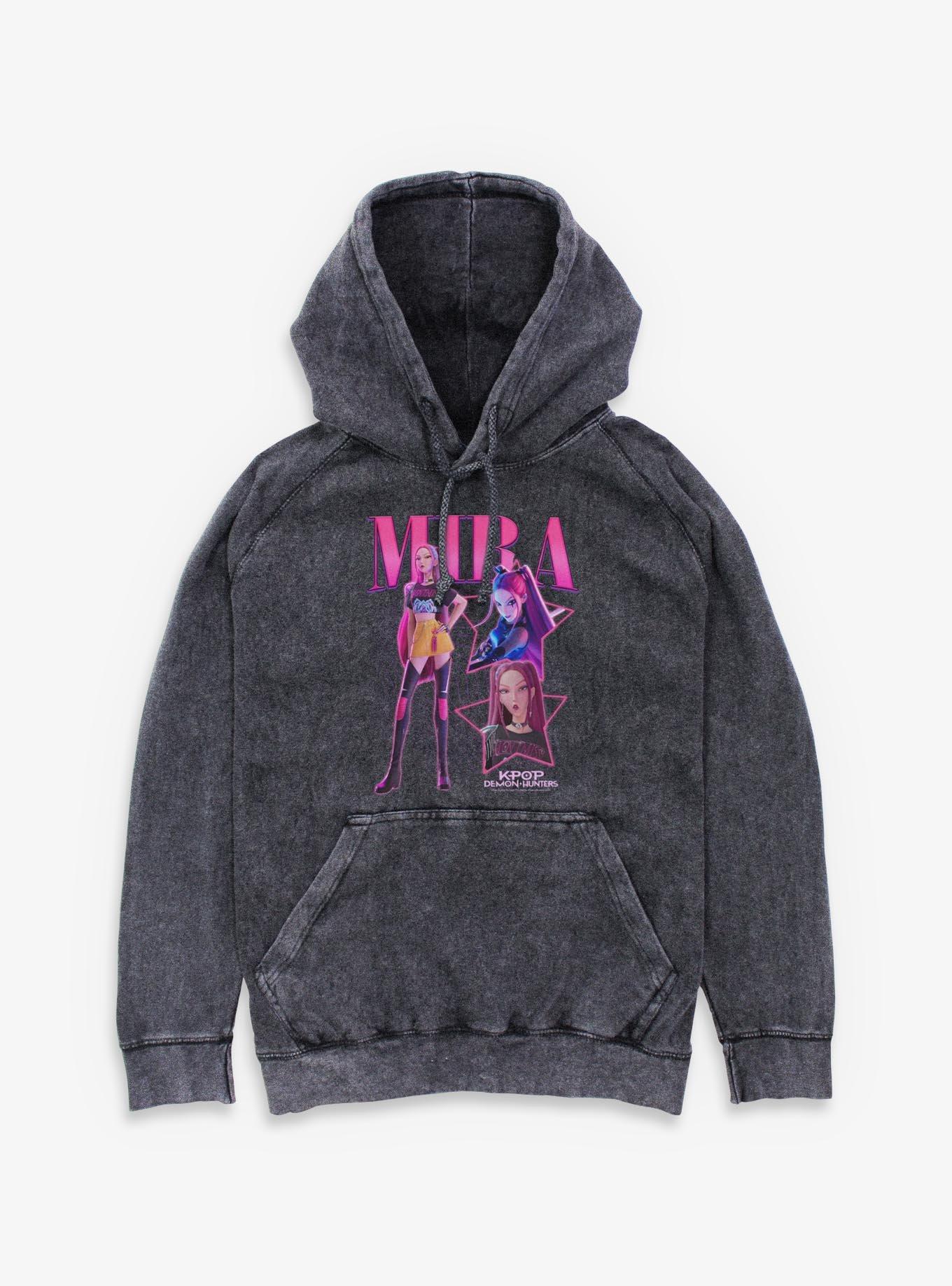 KPop Demon Hunters Mira Star Collage Mineral Wash Hoodie, , hi-res