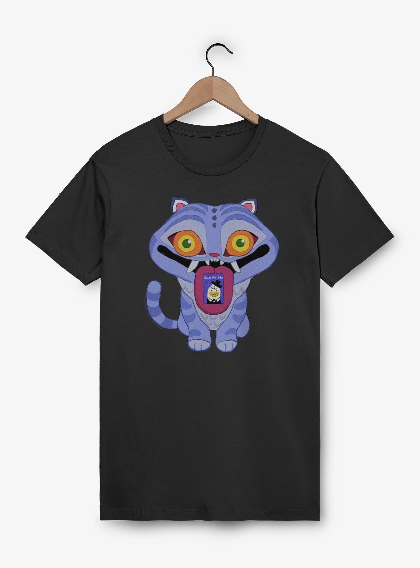 KPop Demon Hunters Chibi Derpy Tiger Save The Date Message T-Shirt, , hi-res