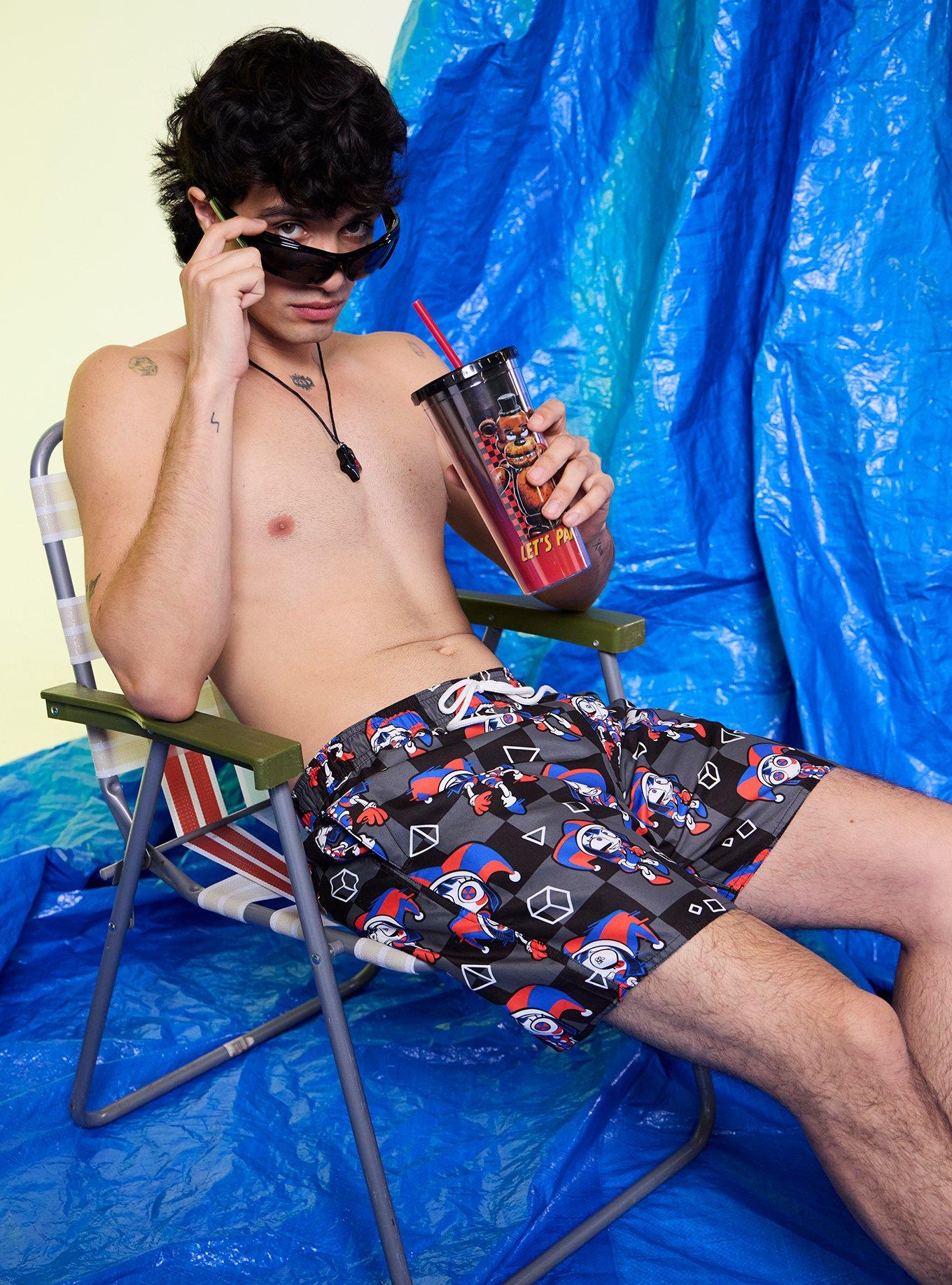 The Amazing Digital Circus Pomni Swim Trunks, , hi-res