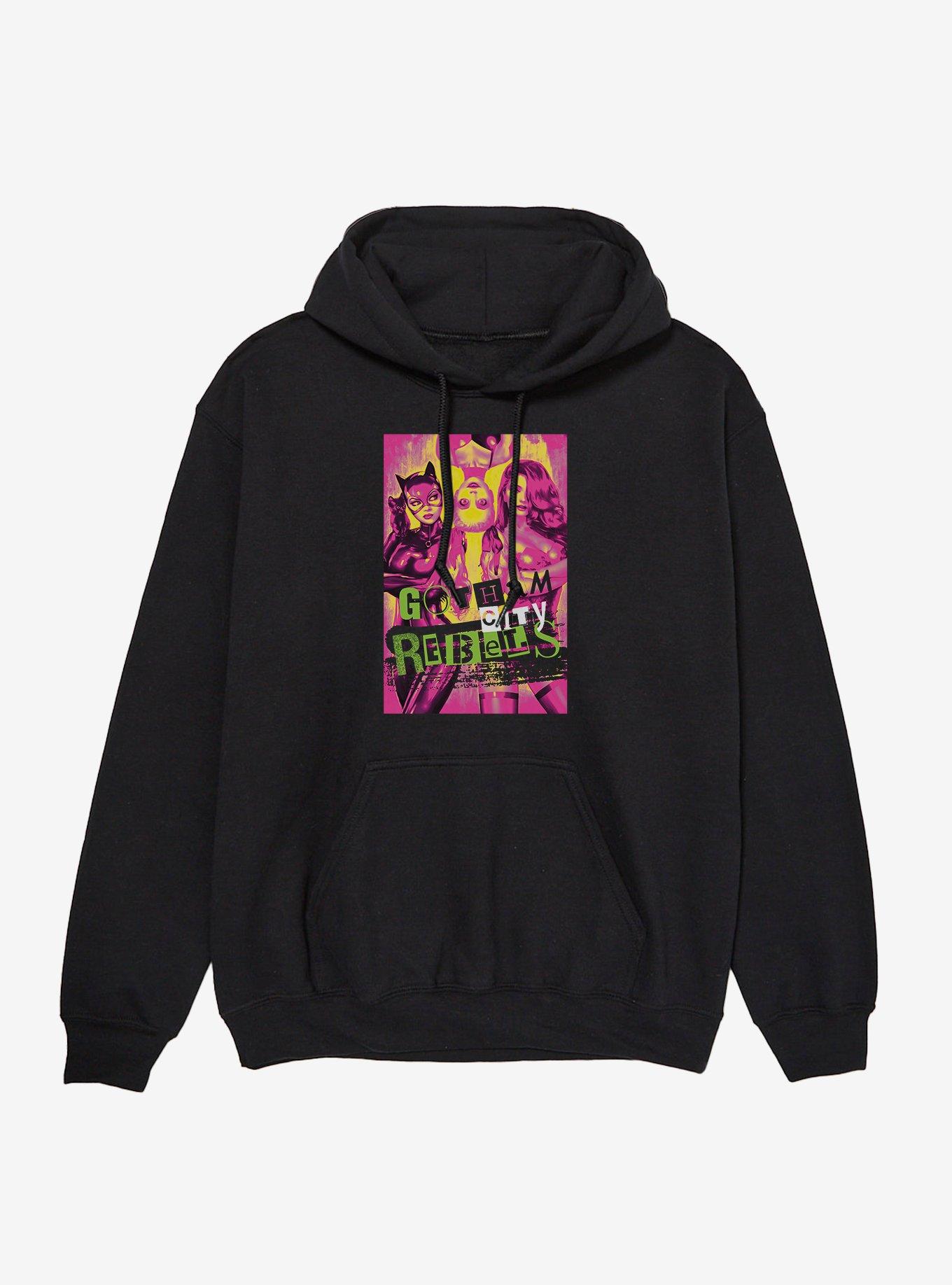DC Gotham City Rebels Catwoman Harley Quinn Poison Ivy Hoodie, , hi-res