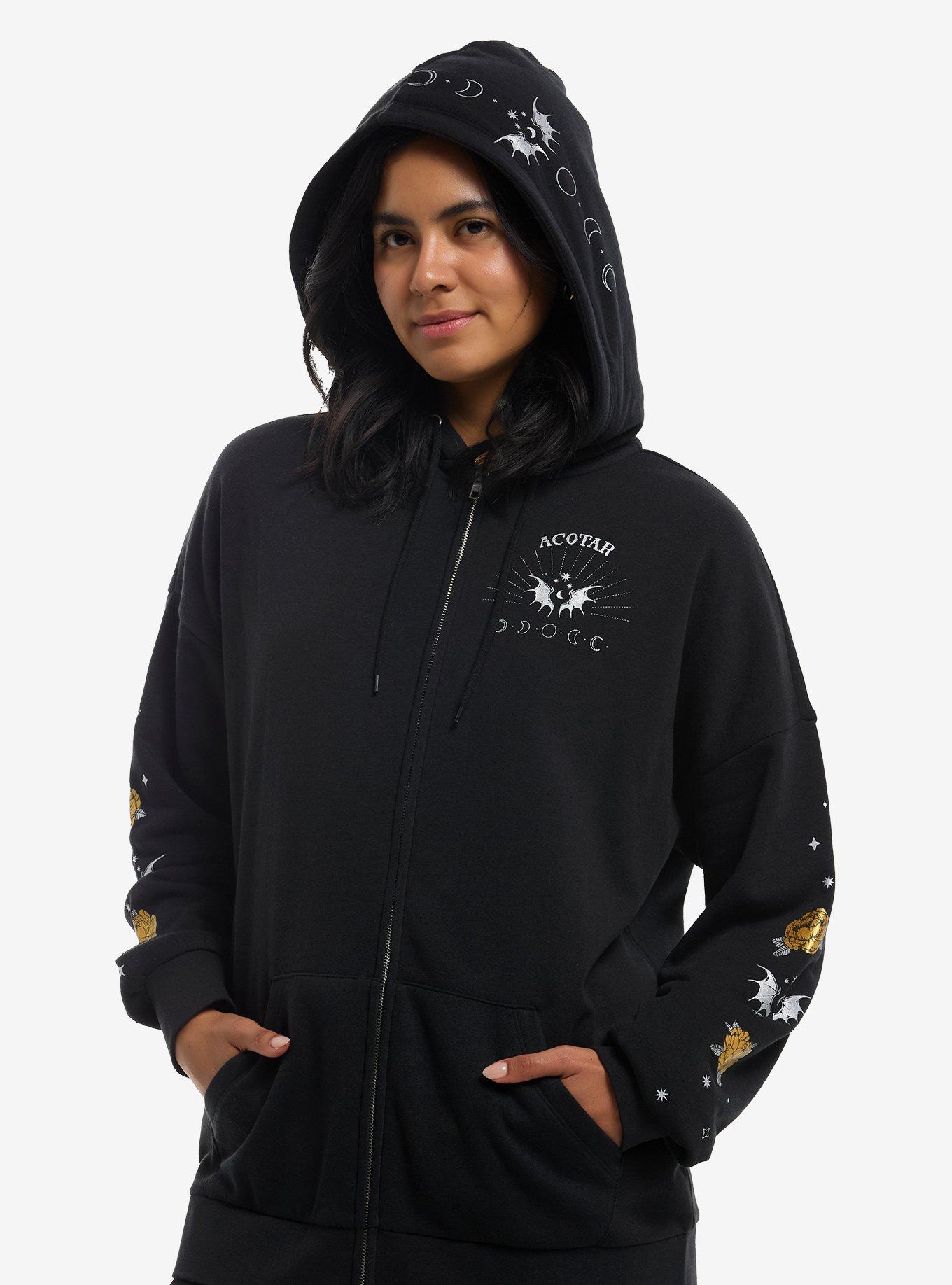 A Court Of Thorns And Roses Metallic Icons Hoodie, , hi-res
