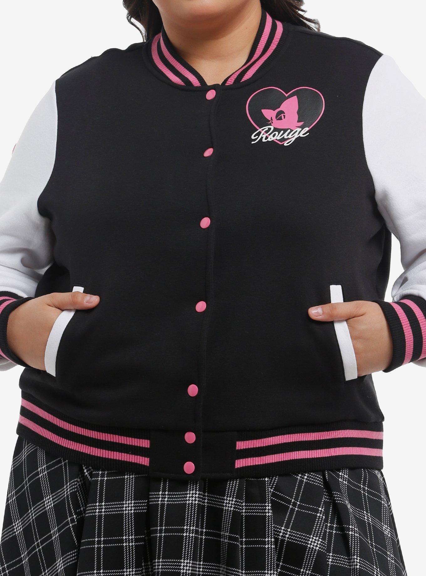 Sonic The Hedgehog Rouge Girls Varsity Jacket Plus Size, , hi-res