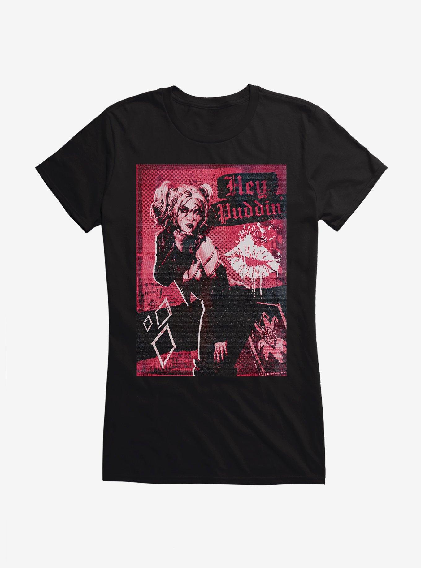 DC Harley Quinn Hey Puddin' Girls T-Shirt