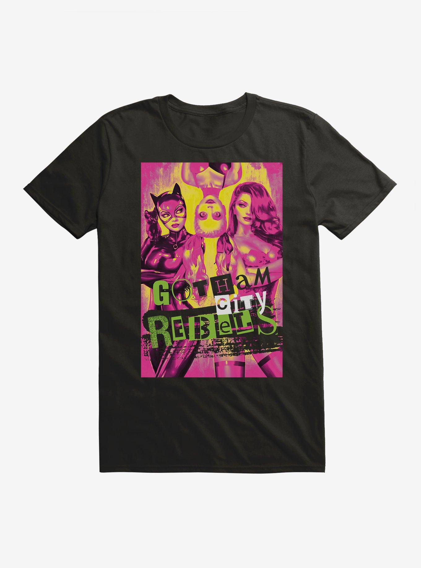 DC Gotham City Rebels Catwoman Harley Quinn Poison Ivy T-Shirt, , hi-res