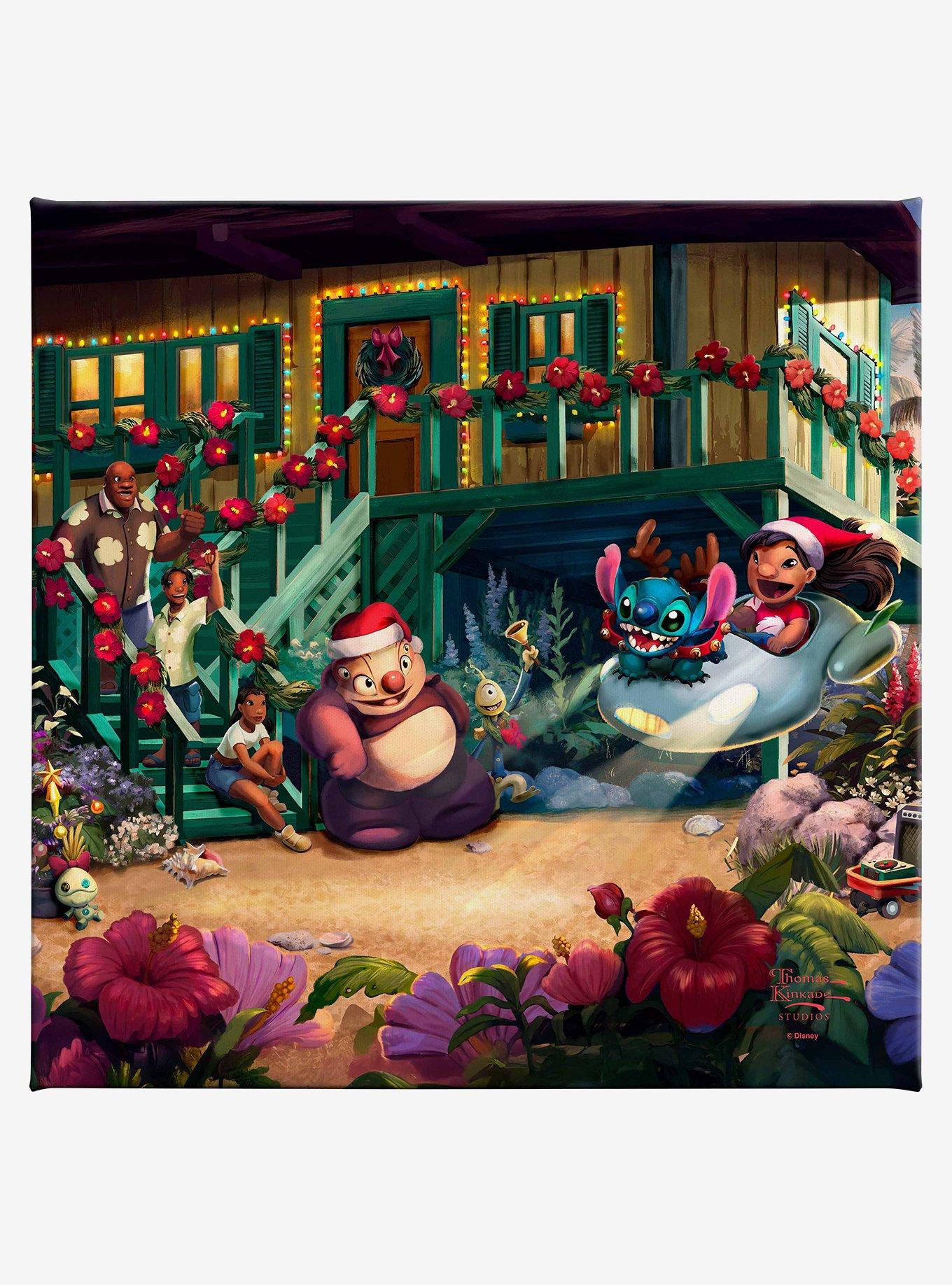 Disney Lilo & Stitch Aloha Christmas Gallery Wrapped Canvas, , hi-res