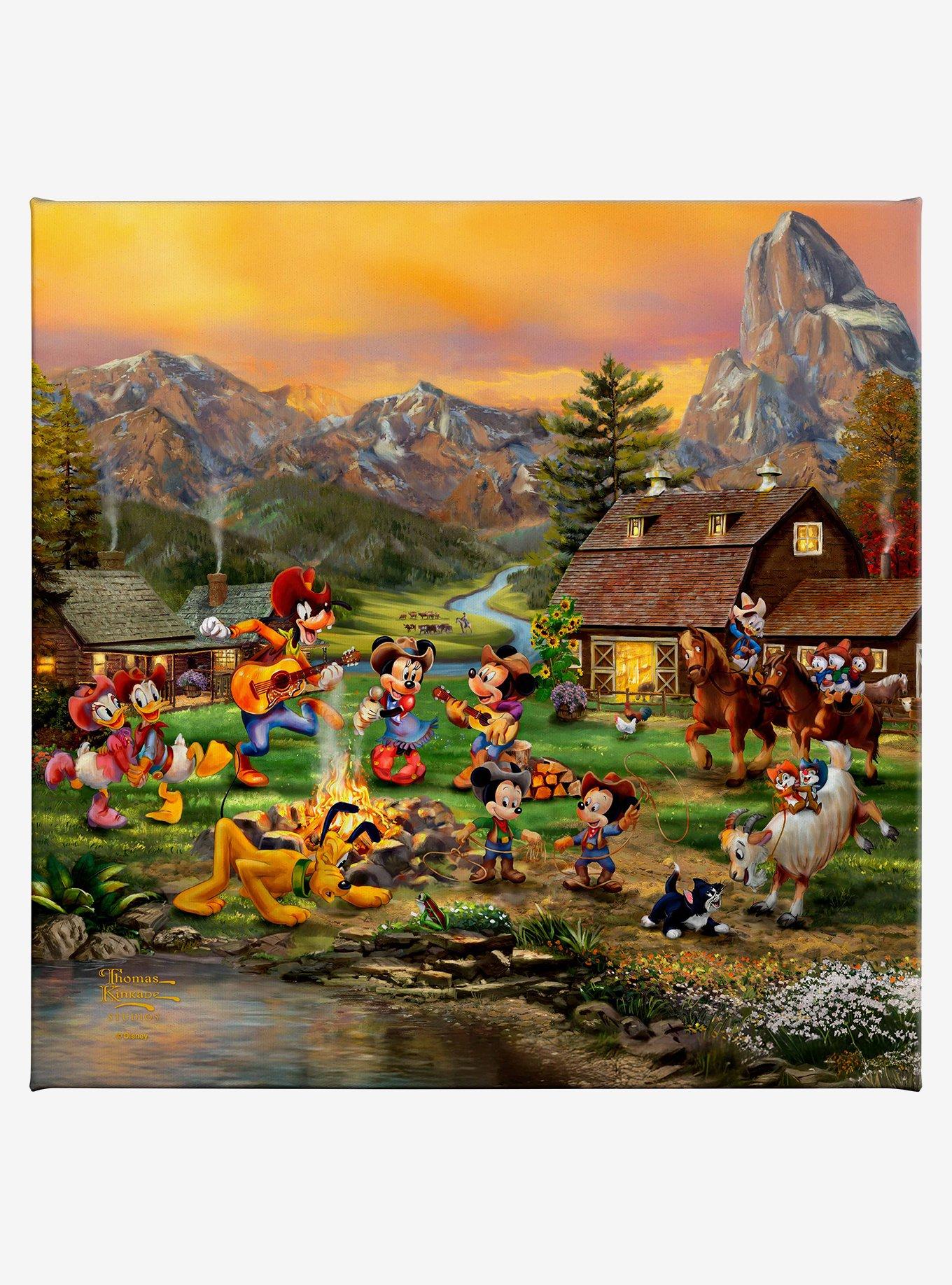 Disney Mickey & Minnie Rocky Mountain Round-Up Gallery Wrapped Canvas, , hi-res