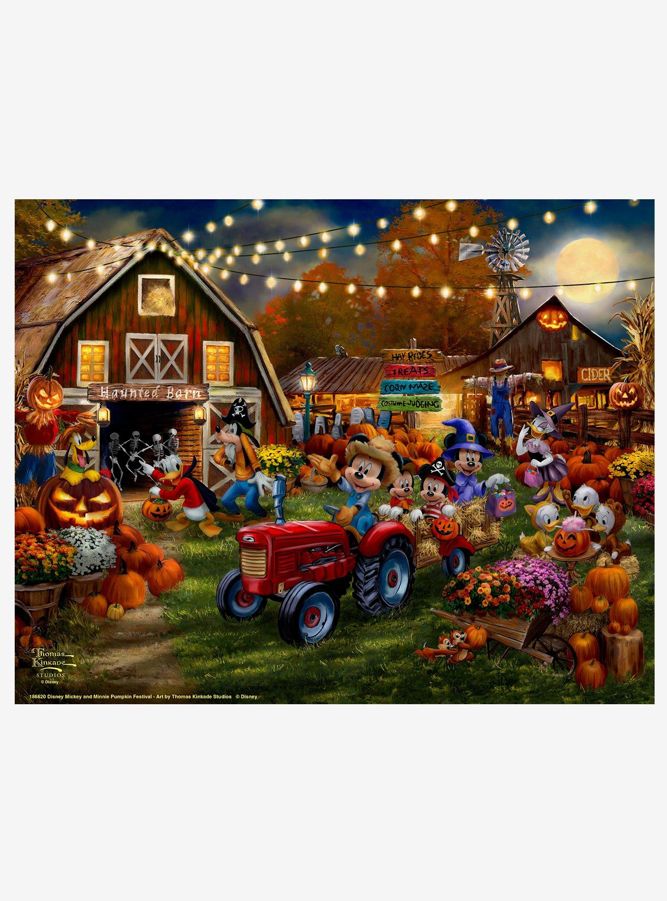 Disney Mickey & Minnie Pumpkin Festival Art Prints, , hi-res