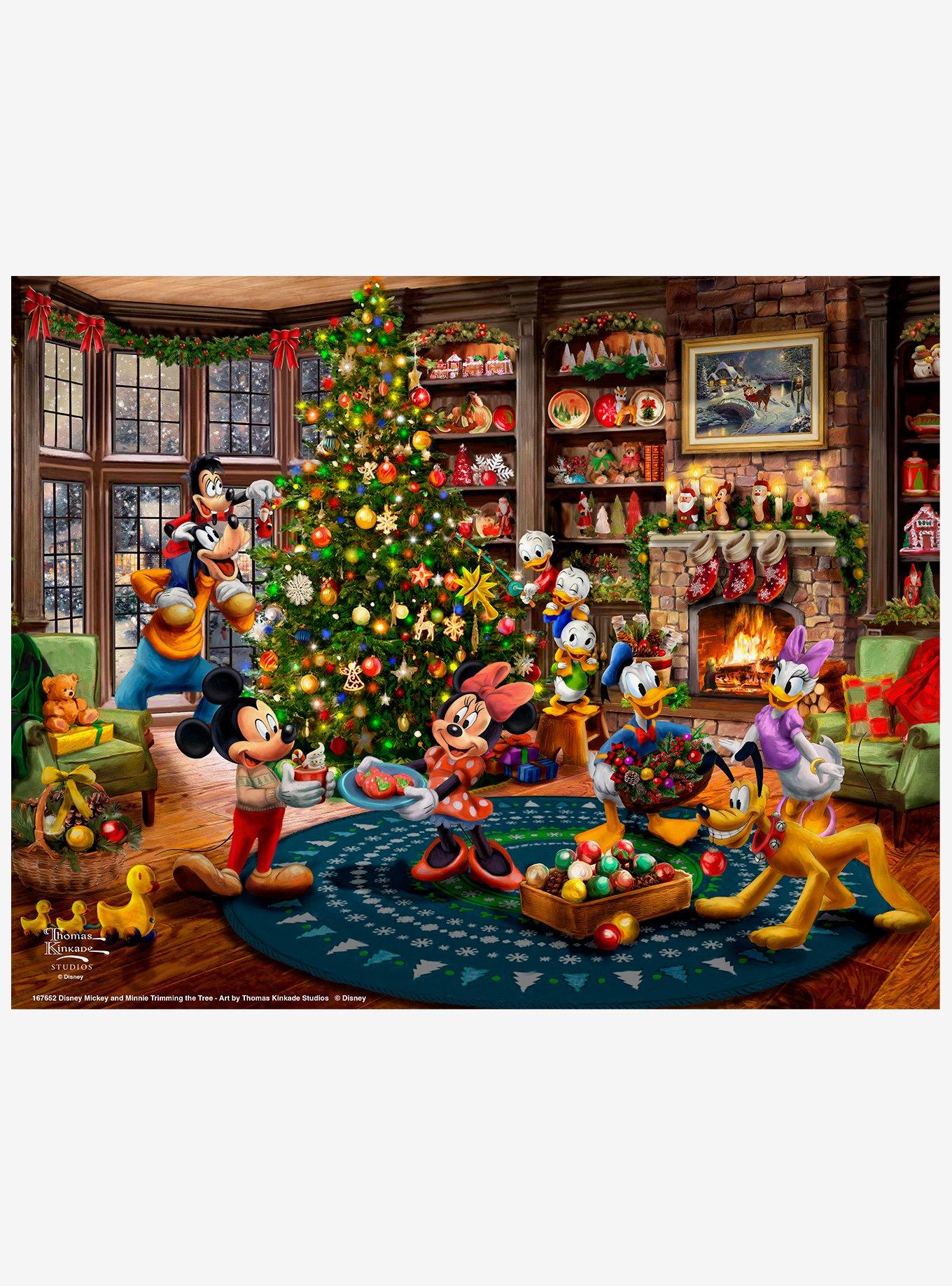 Disney Mickey & Minnie Trimming the Tree Art Prints, , hi-res