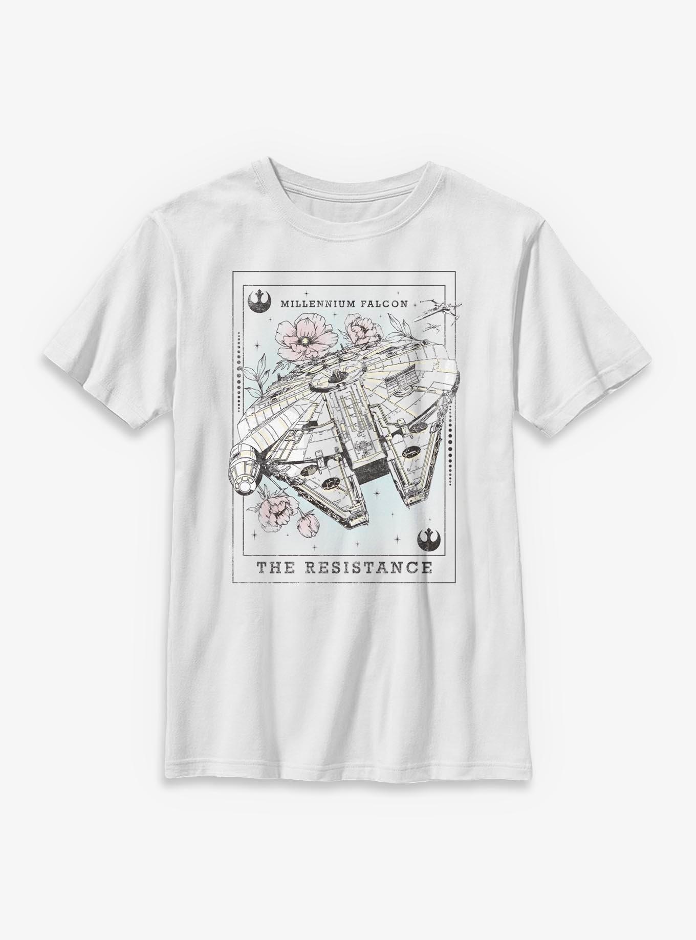 Star Wars Millennium Falcon The Resistance Tarot Youth T-Shirt, , hi-res