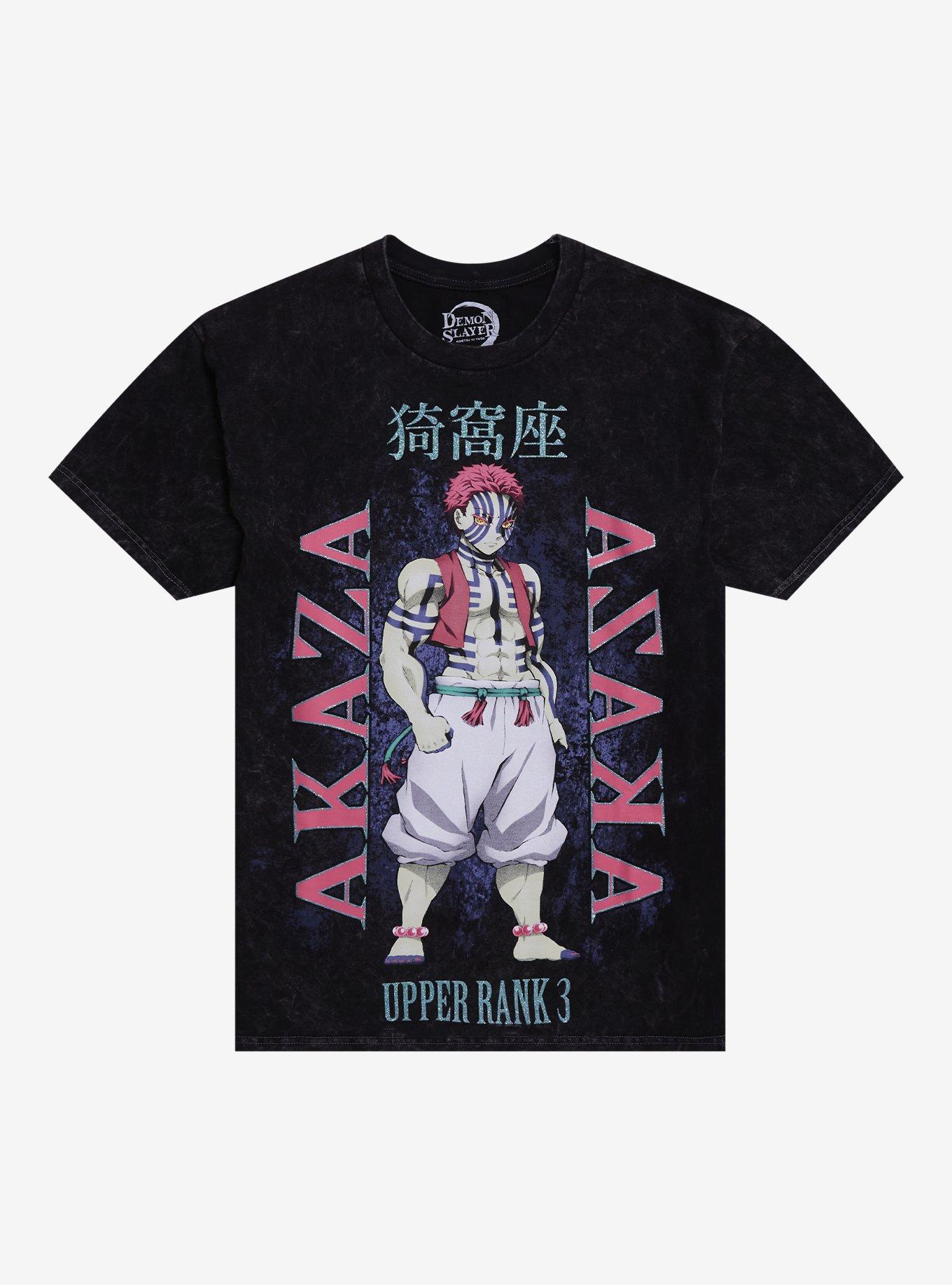 Demon Slayer: Kimetsu No Yaiba Akaza Glitter T-Shirt, , hi-res