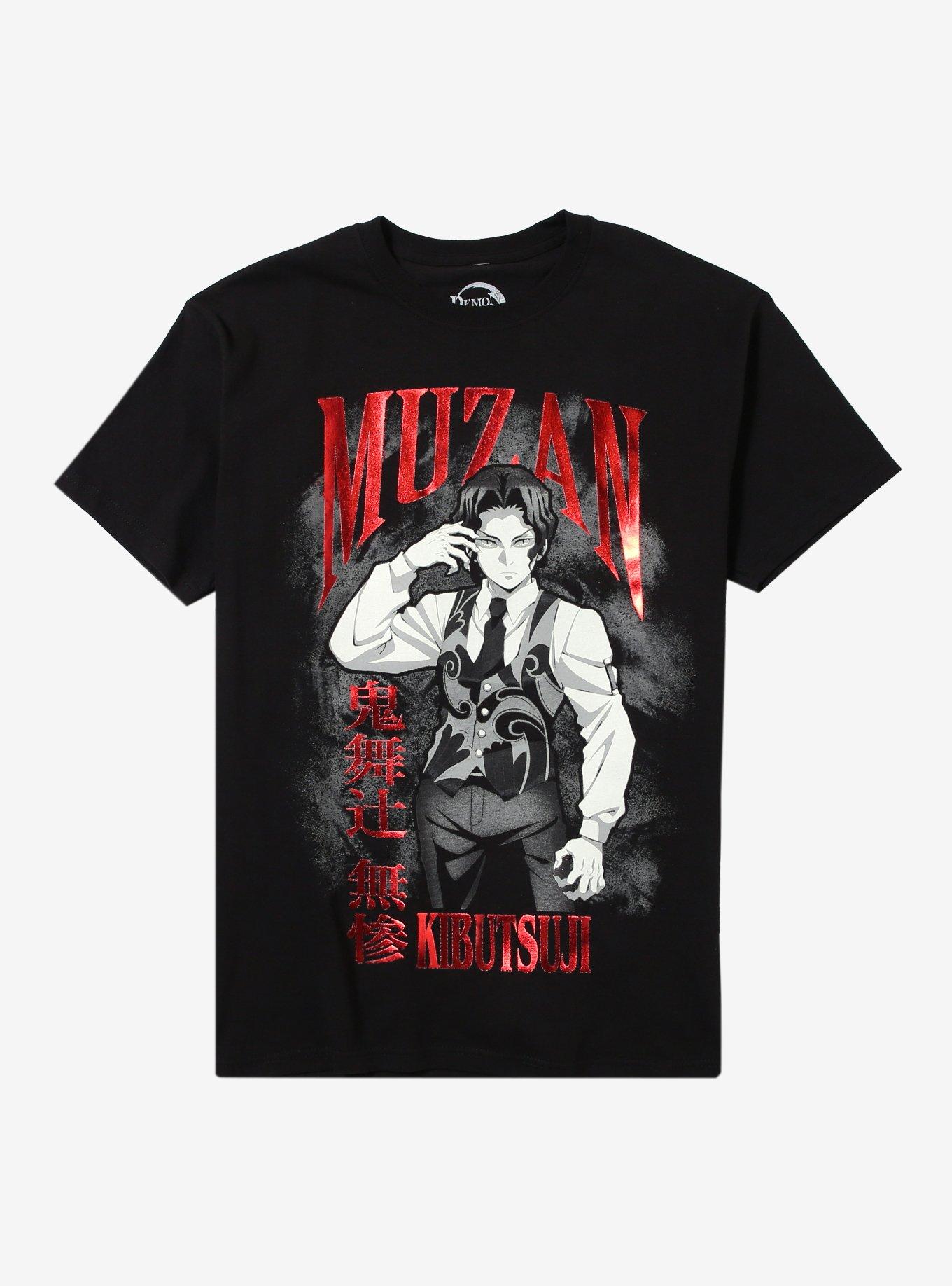 Demon Slayer: Kimetsu No Yaiba Muzan Smoke Foil T-Shirt, , hi-res