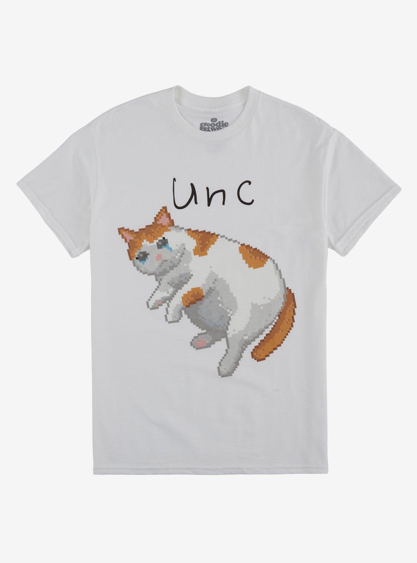 Unc Pixelated Cat T-Shirt By Goodie Two Sleeves, , hi-res