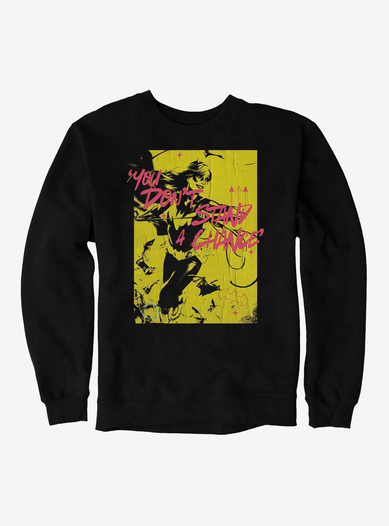 DC Batgirl You Don't Stand A Chance Sweatshirt, BLACK, hi-res