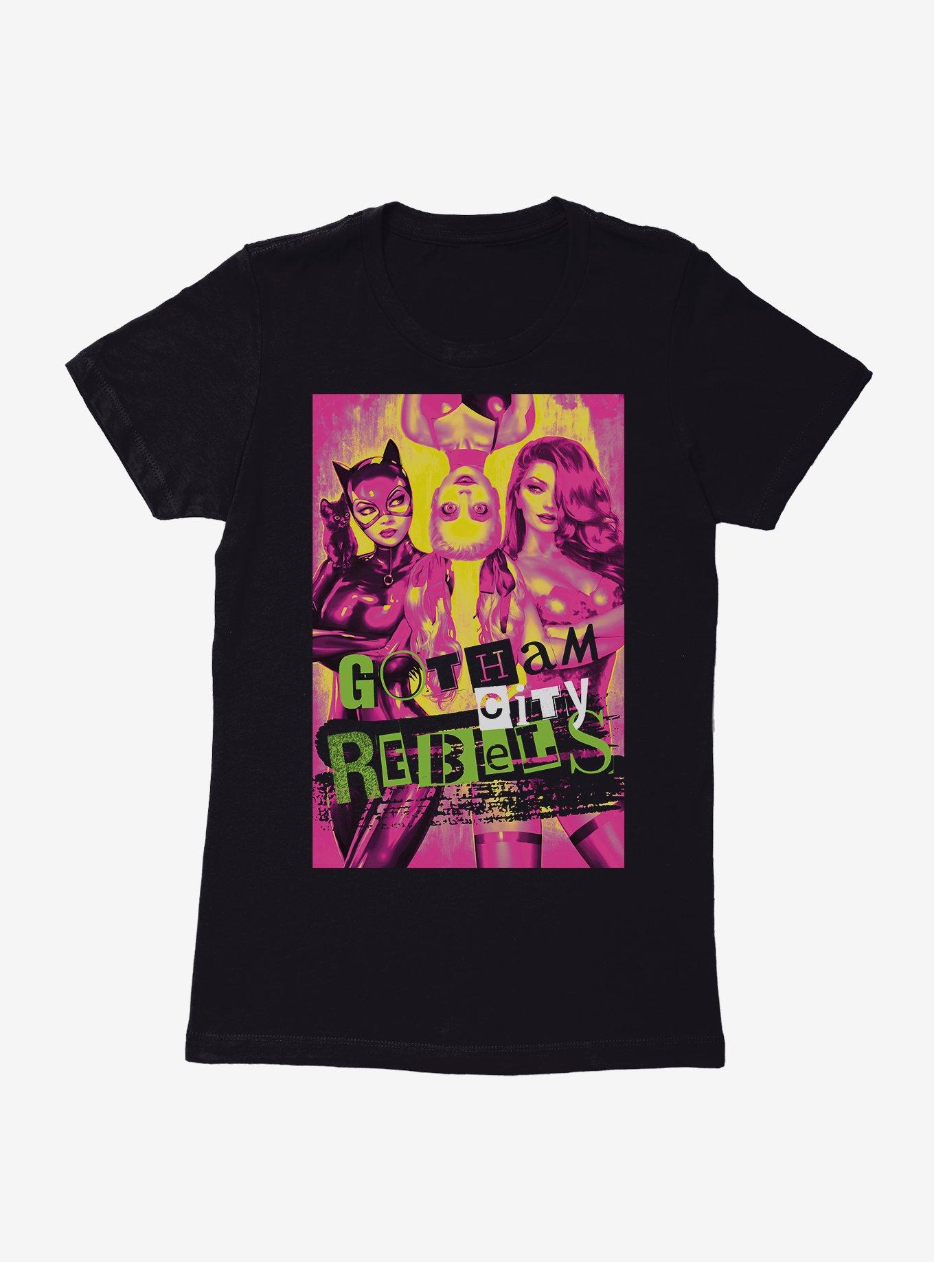 DC Gotham City Rebels Catwoman Harley Quinn Poison Ivy Womens T-Shirt, , hi-res