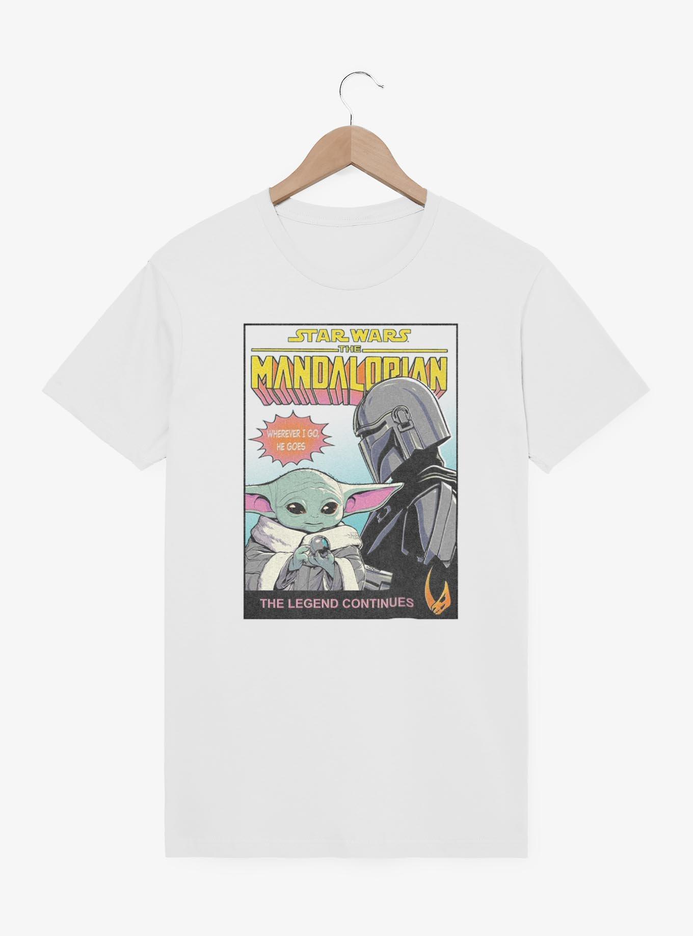 Star Wars The Mandalorian The Legend Continues Comic Style Cover T-Shirt, , hi-res