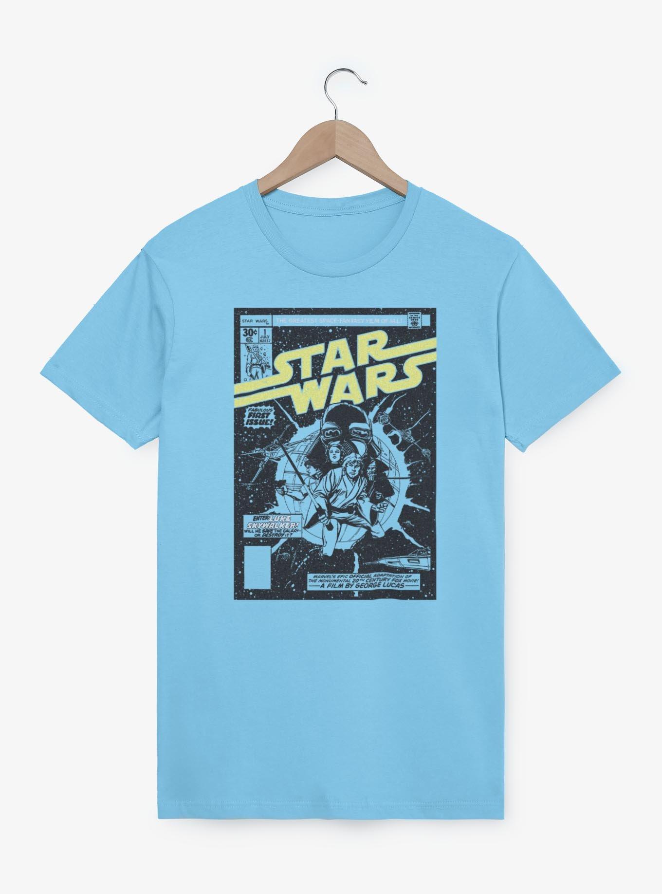 Star Wars Fabulous First Issue Comic Style Cover T-Shirt, LT BLUE, hi-res