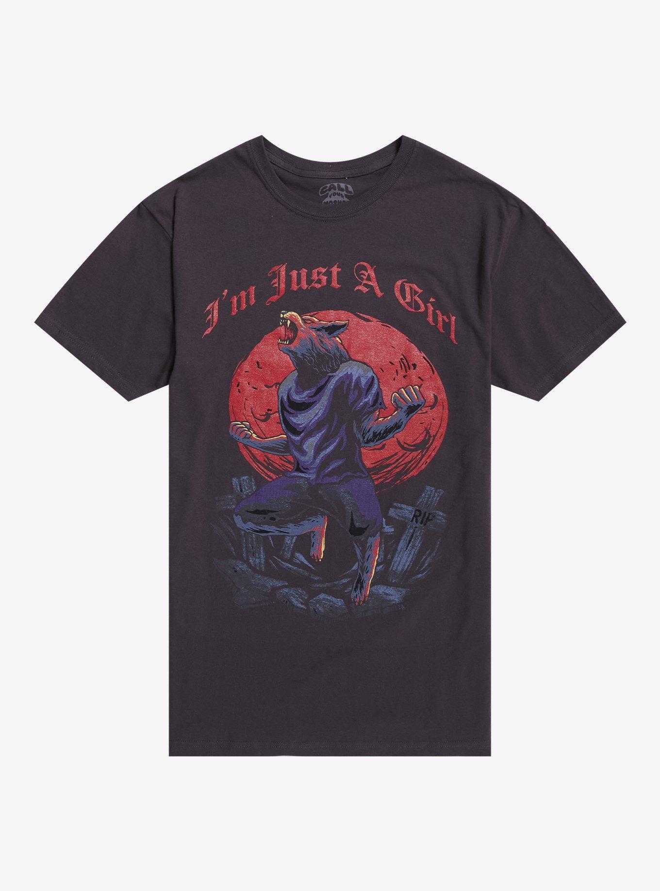 Just A Girl Howling Wolf T-Shirt By Call Your Mother, , hi-res