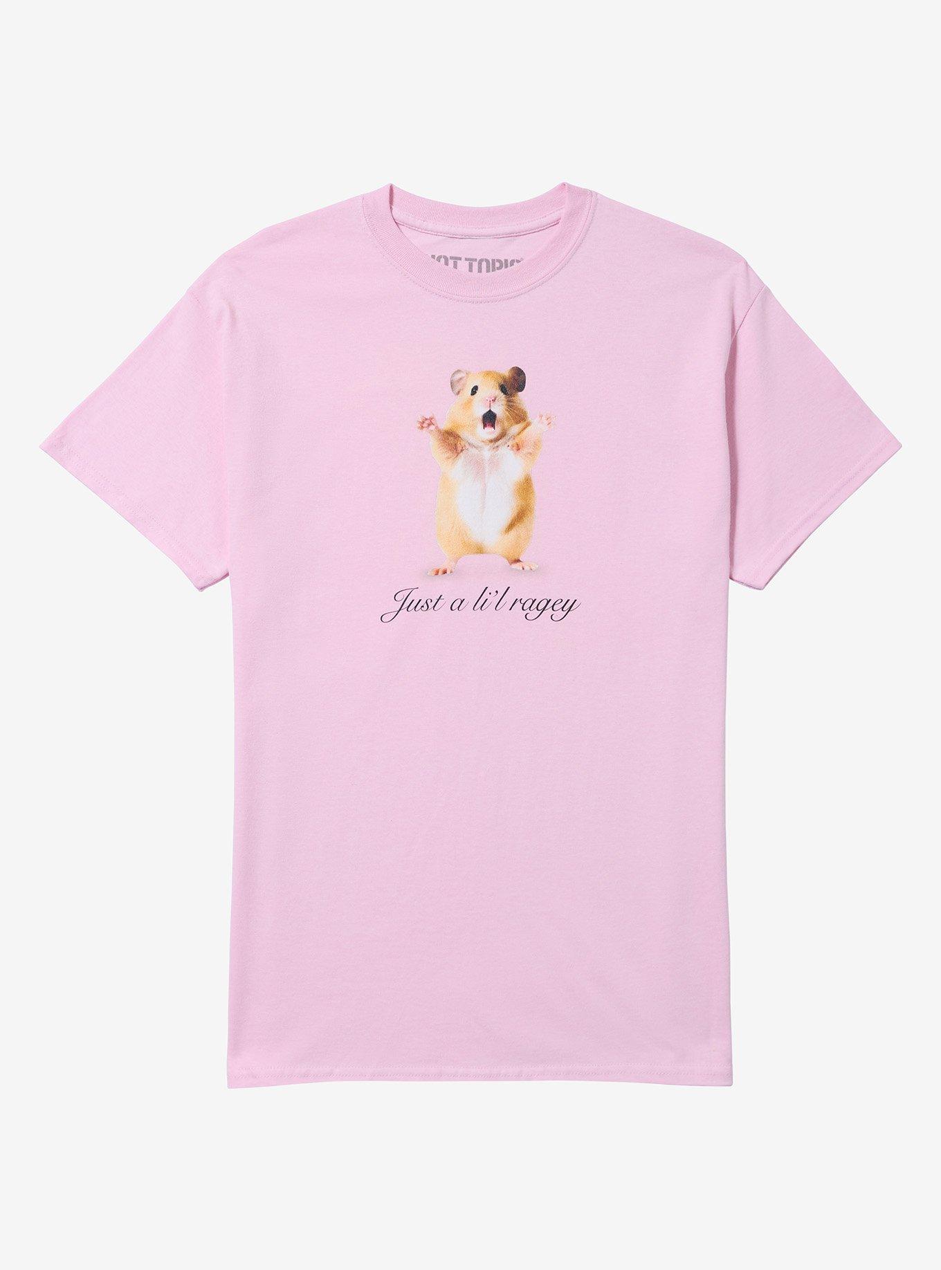 Ragey Hamster T-Shirt, PINK, hi-res view 1