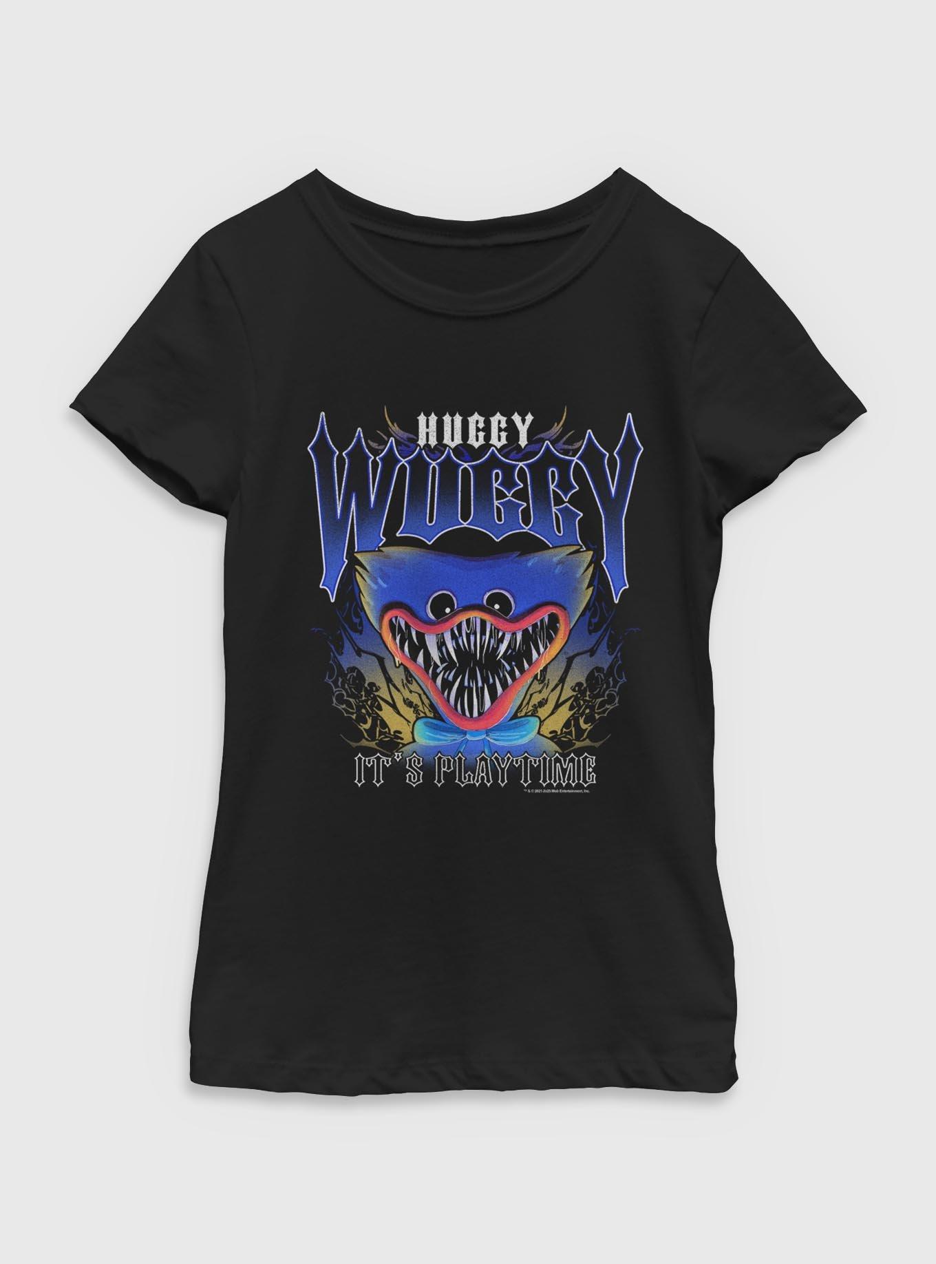 Poppy Playtime Huggy Wuggy Youth Girls T-Shirt, BLACK, hi-res