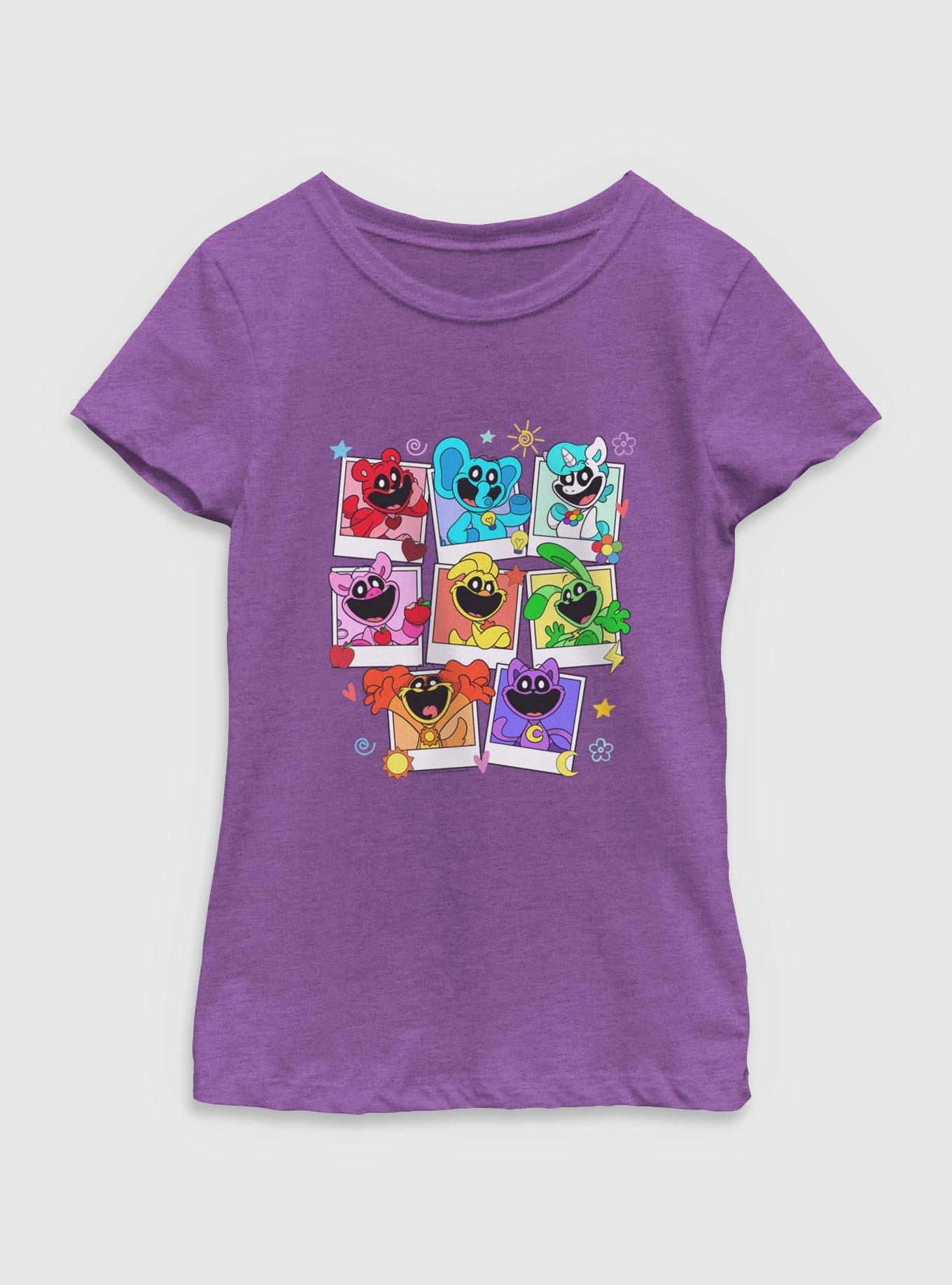 Poppy Playtime Polaroid Smiling Critters Youth Girls T-Shirt, , hi-res