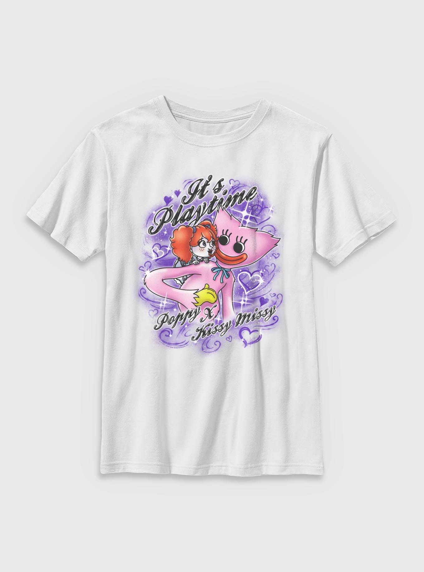 Poppy Playtime Poppy & Kissy Missy Airbrush Youth T-Shirt, , hi-res