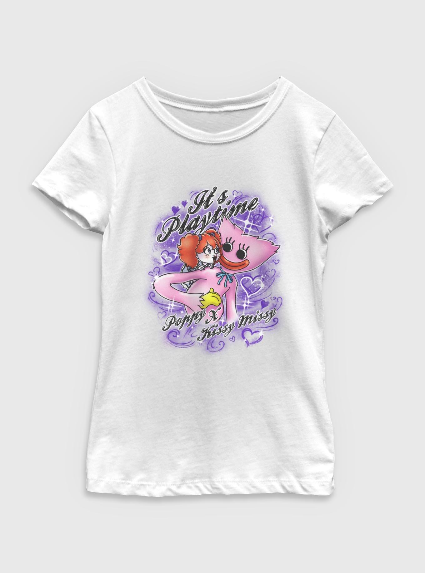 Poppy Playtime Poppy & Kissy Missy Airbrush Youth Girls T-Shirt, , hi-res