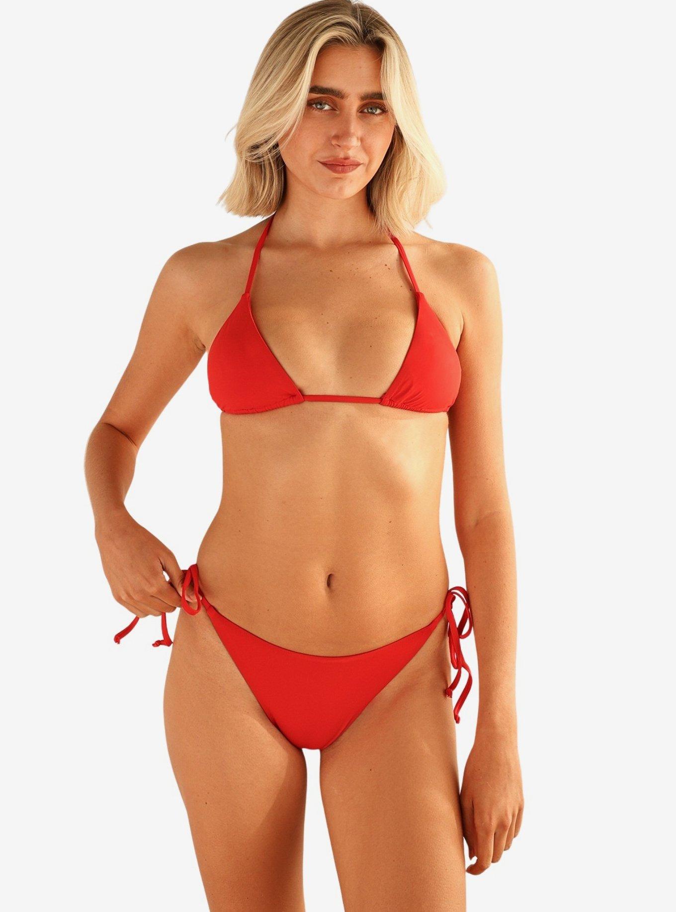 Dippin' Daisy's Palm Tie Back Triangle Bikini Top, , hi-res