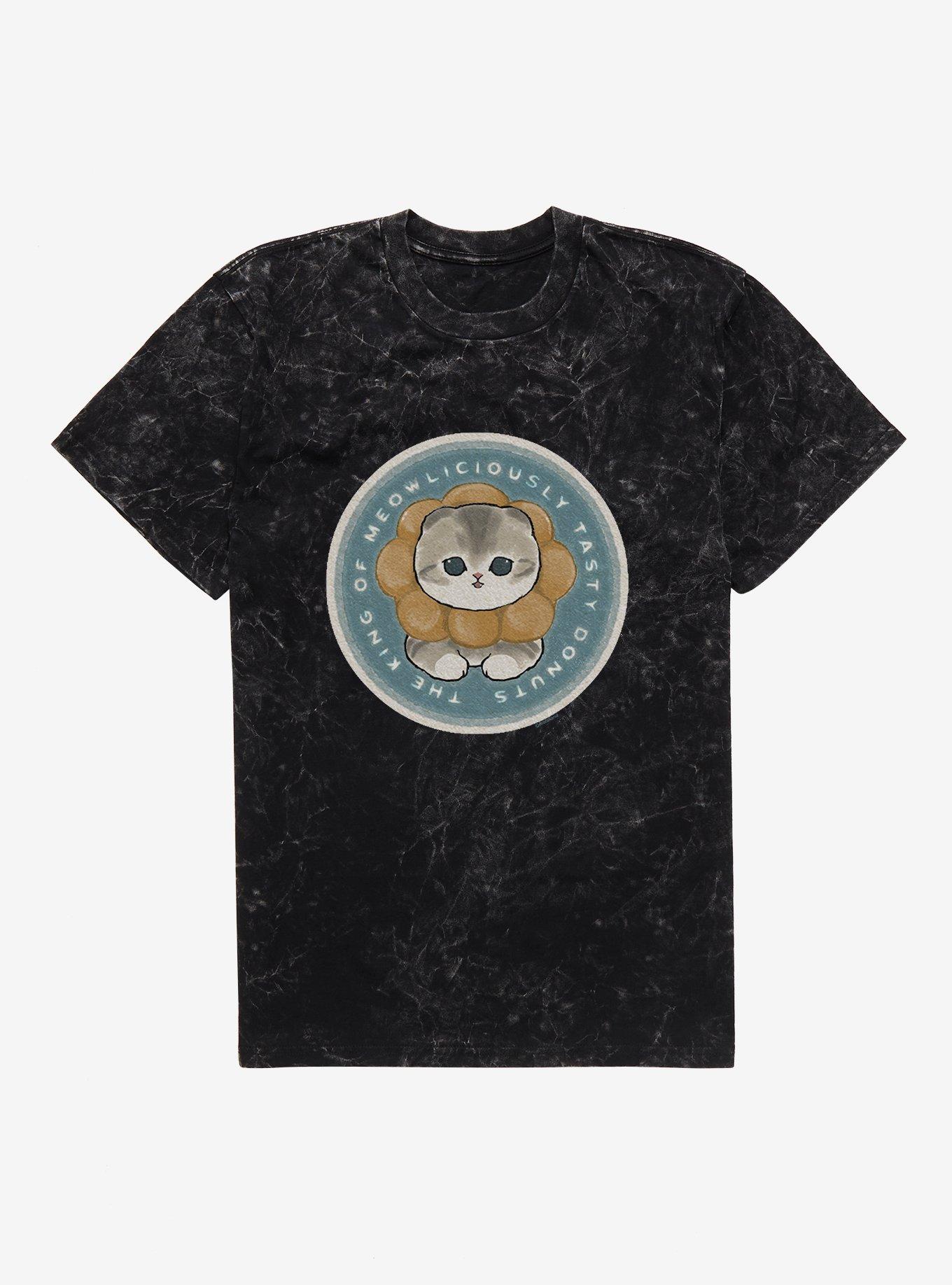 Mofusand The King Of Meowliciously Tasty Donuts Mineral Wash T-Shirt, , hi-res