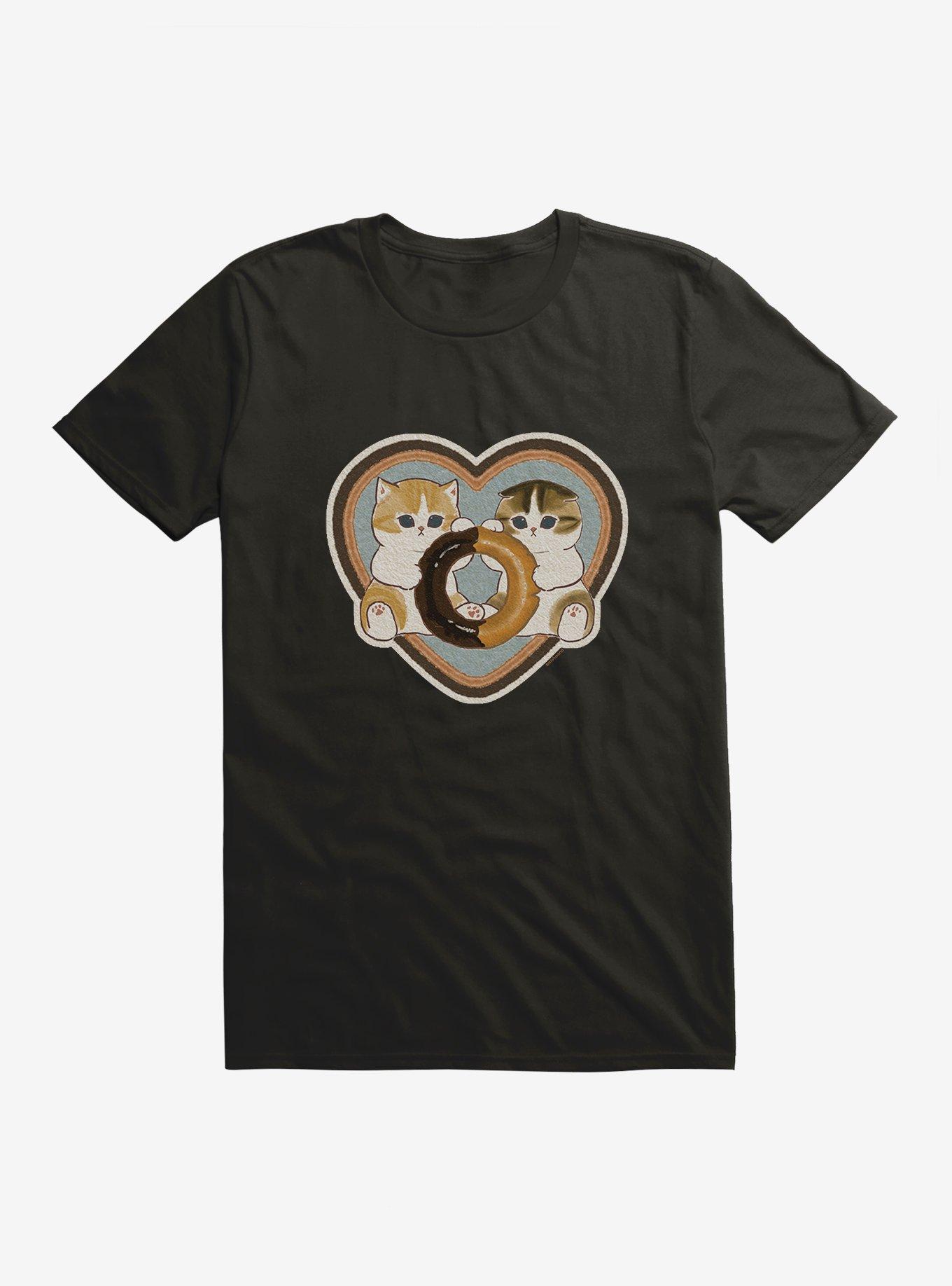 Mofusand Kitty Donut Heart T-Shirt, , hi-res
