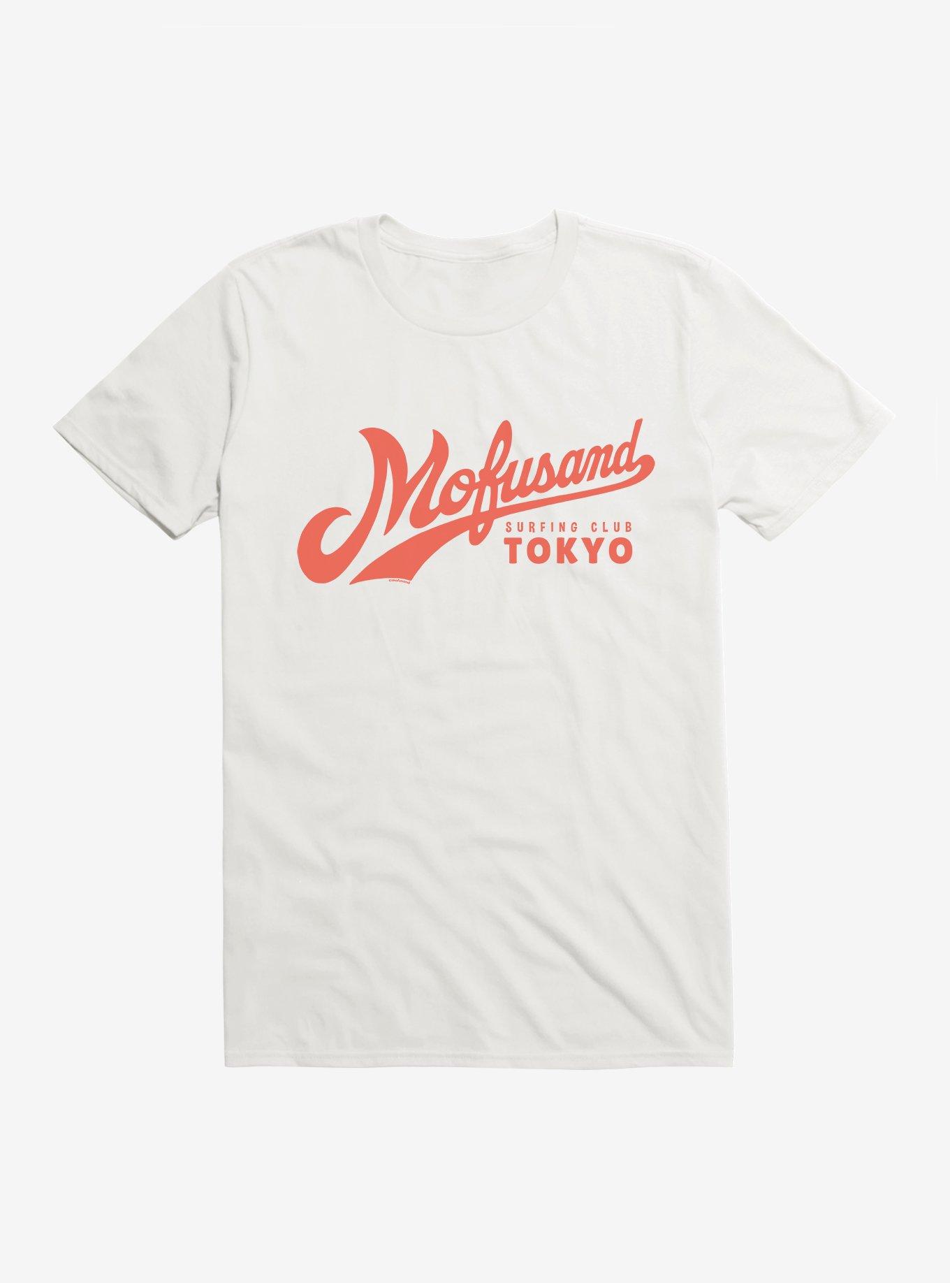 Mofusand Surfing Club Tokyo T-Shirt, WHITE, hi-res