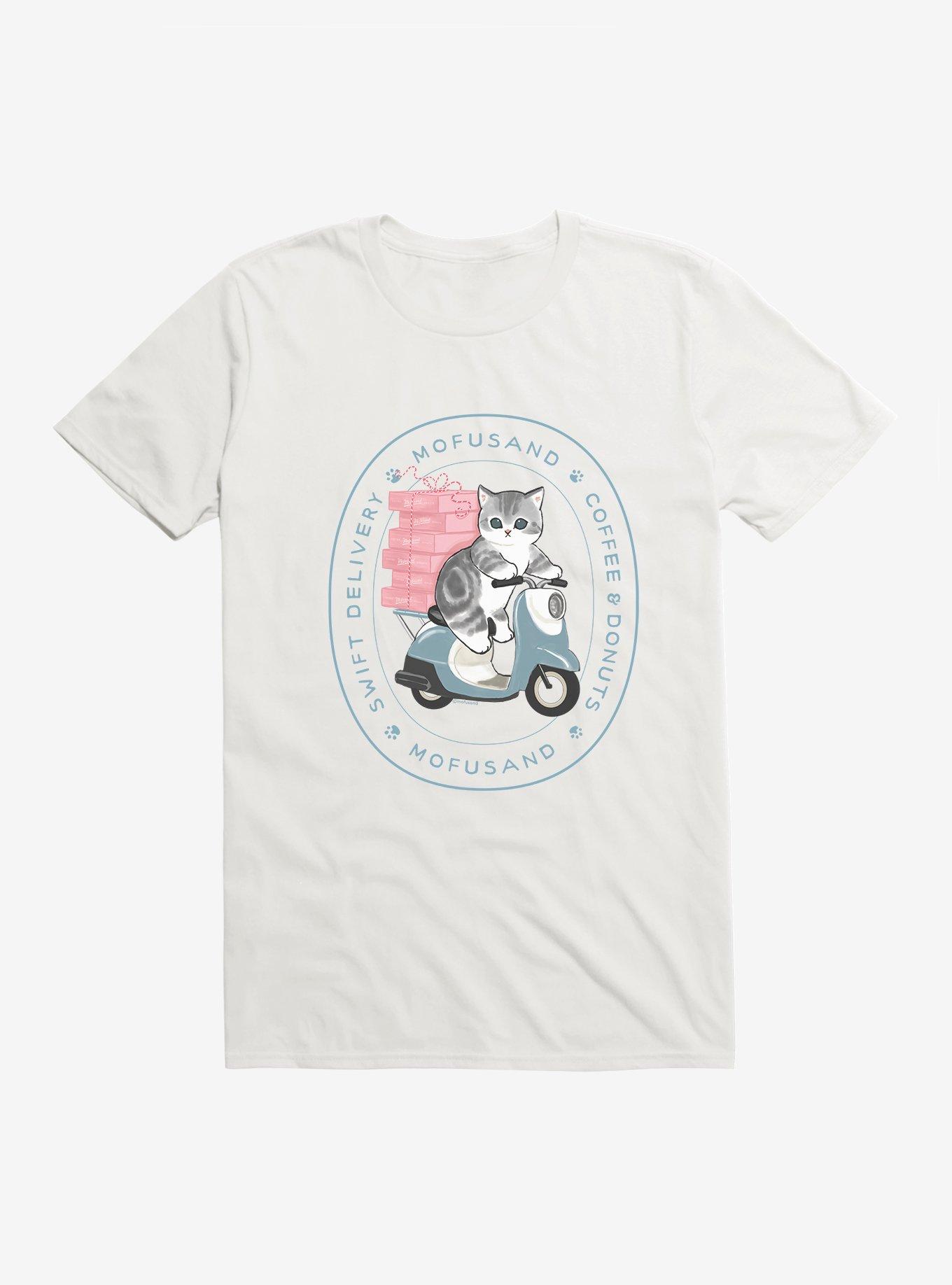 Mofusand Coffee & Donuts Swift Delivery T-Shirt, , hi-res