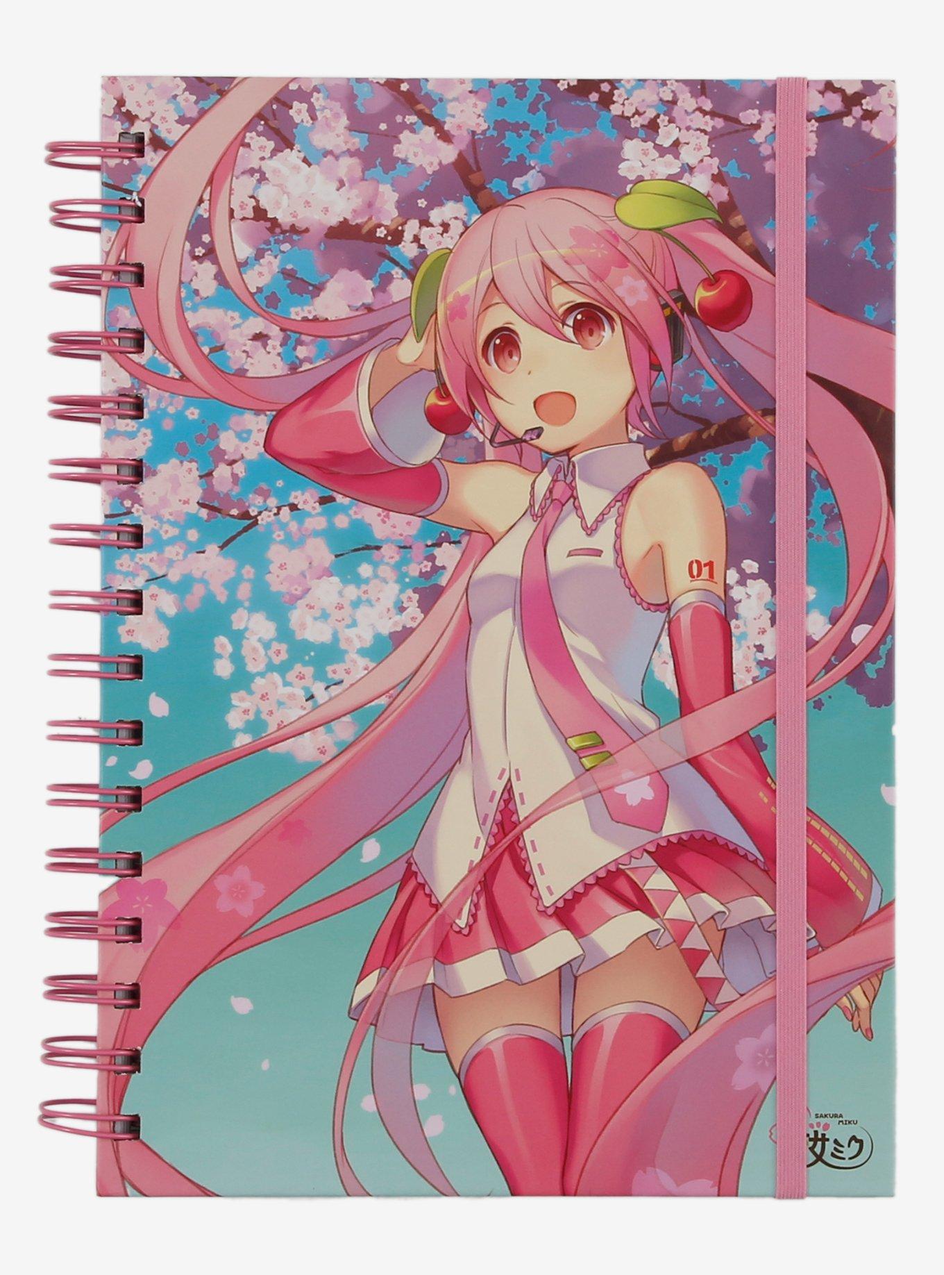 Hatsune Miku Sakura Spiralbound Notebook, , hi-res