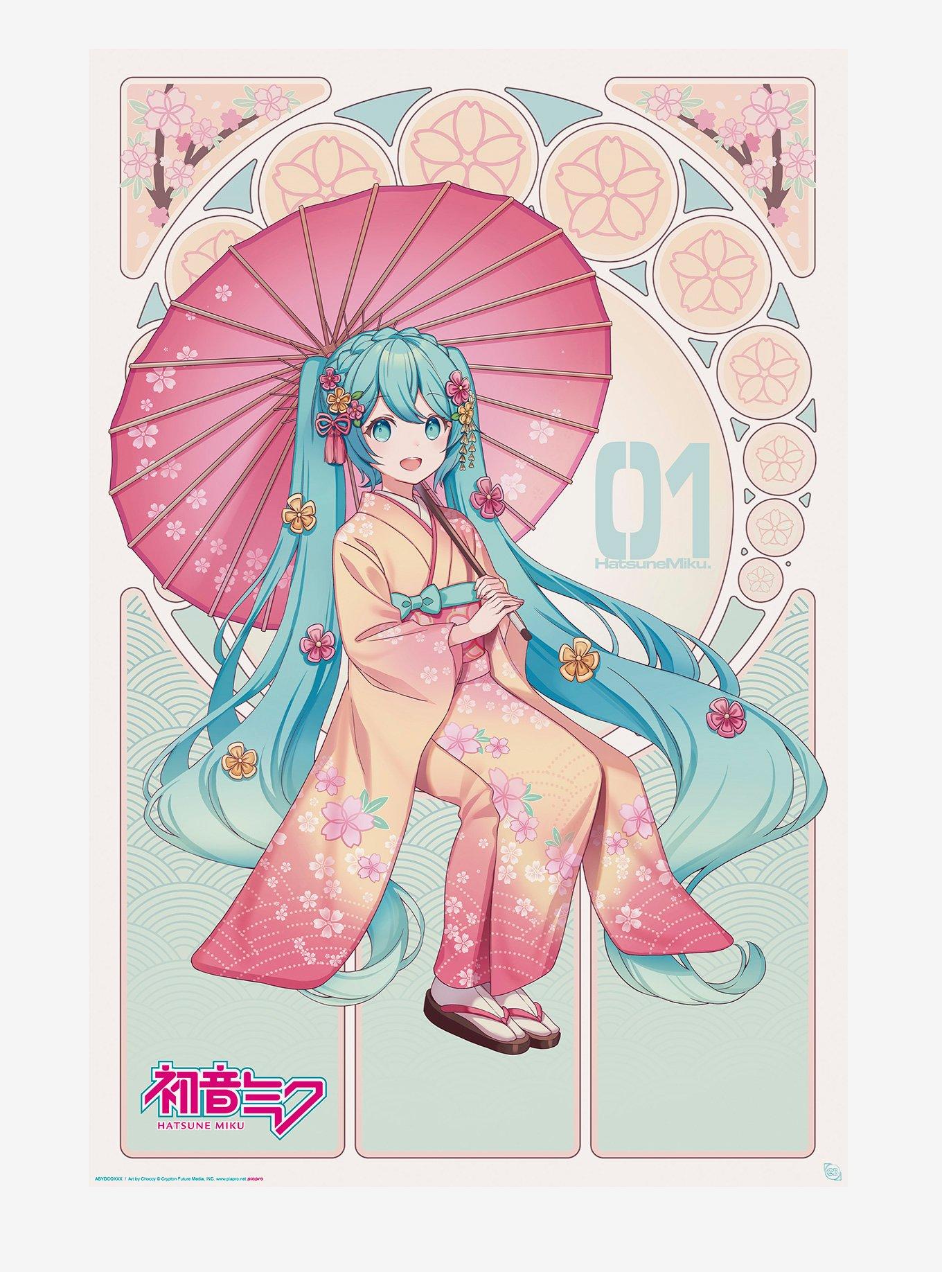 Hatsune Miku Kimono Poster, , hi-res