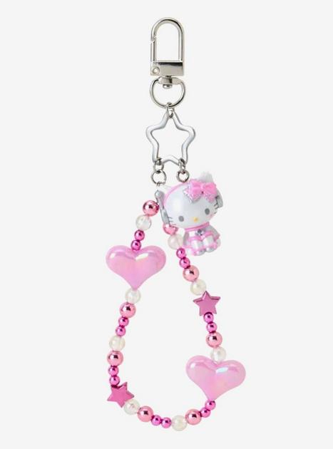 【激レア】ハナミズキ HELLO KITTY ストラップ Sanrio Japan Originals Hello Kitty Tokimeki Planet Beaded Keychain