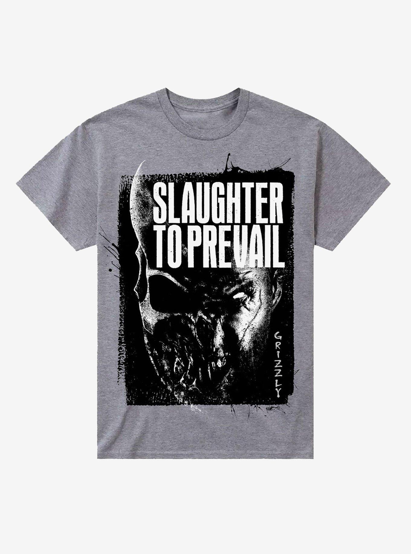 Slaughter To Prevail Grizzly Heather Grey T-Shirt, , hi-res